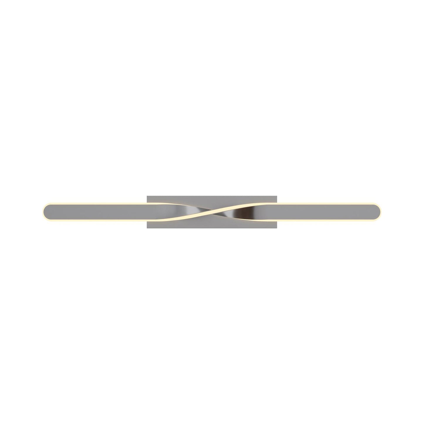 Twist LED Bath Vanity Light in Satin Nickel (35.75-Inch).