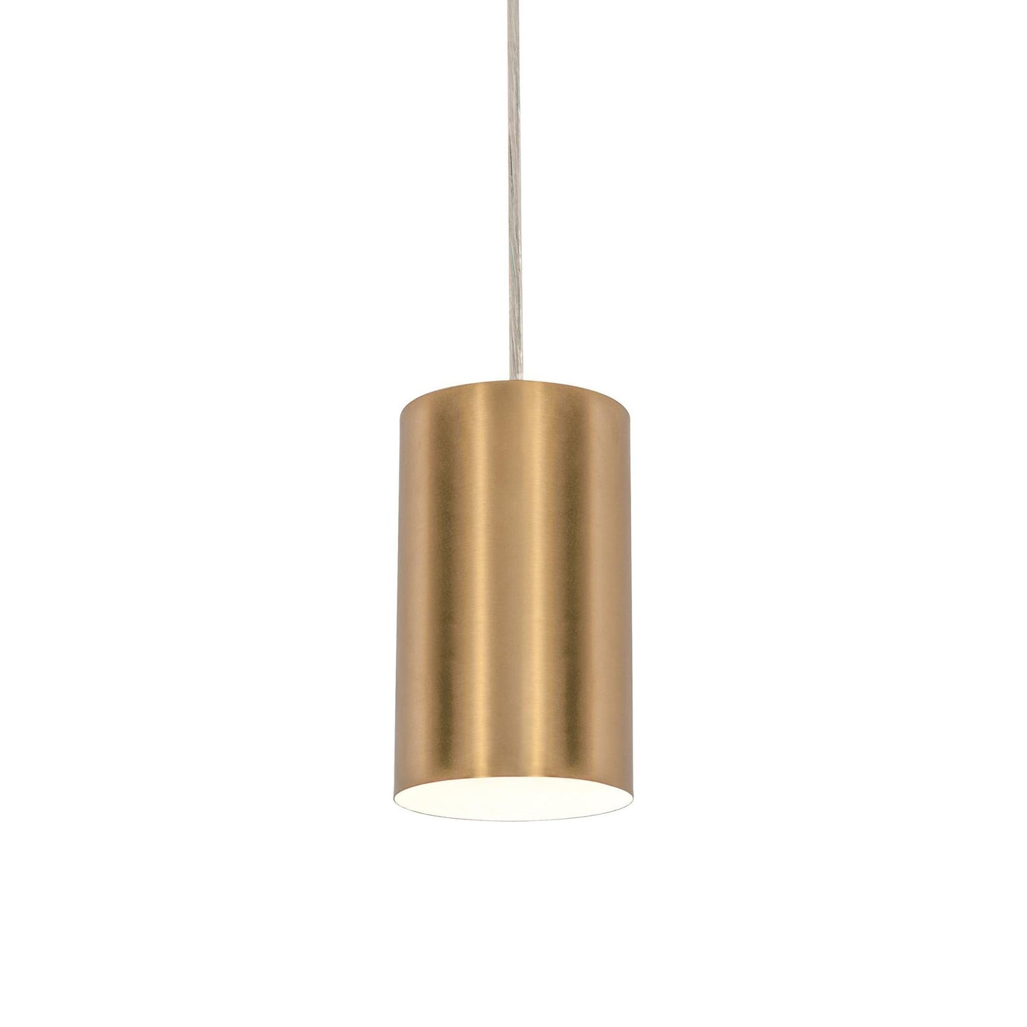 Tyke Pendant Light in Satin Brass.