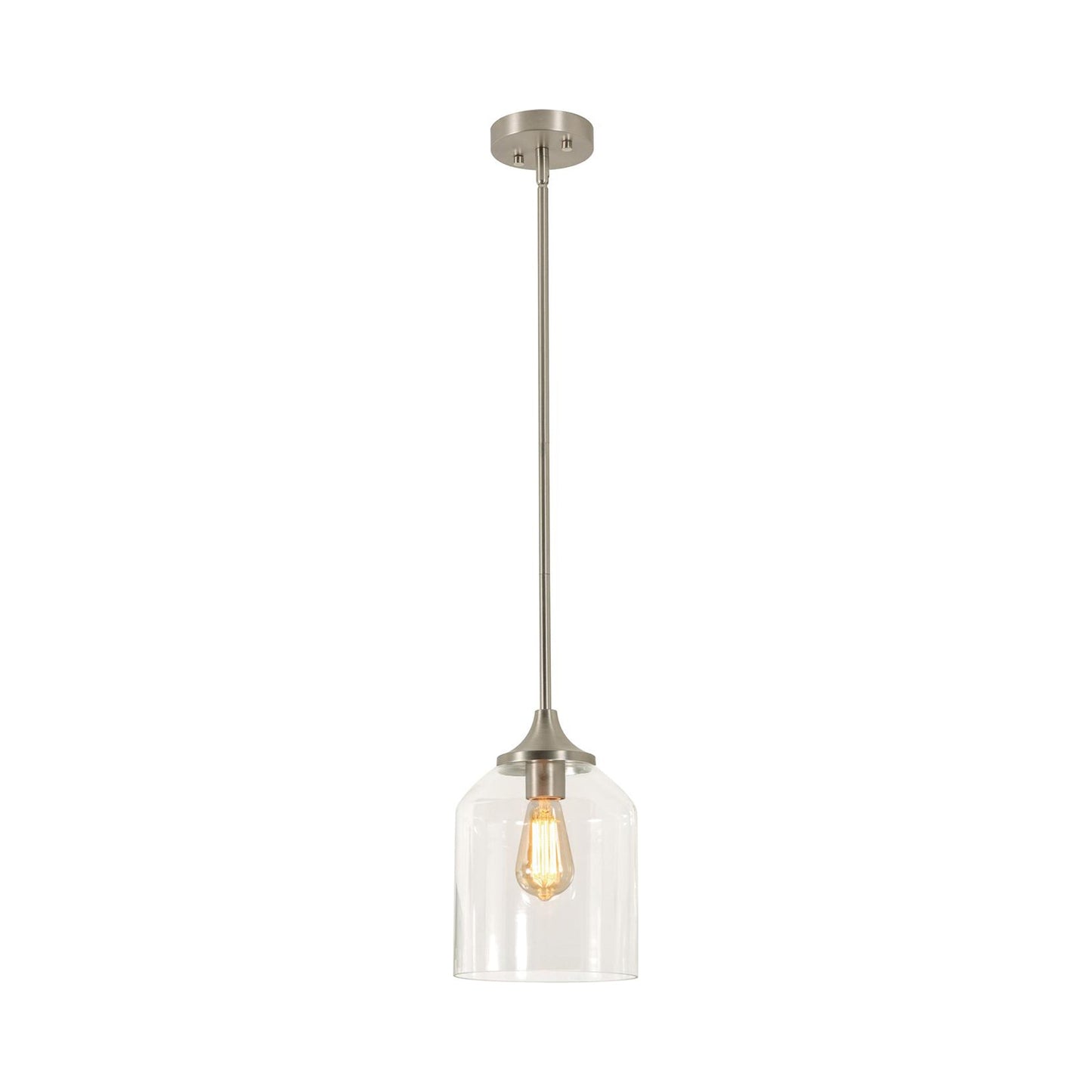 William Pendant Light in Satin Nickel (11.25-Inch).