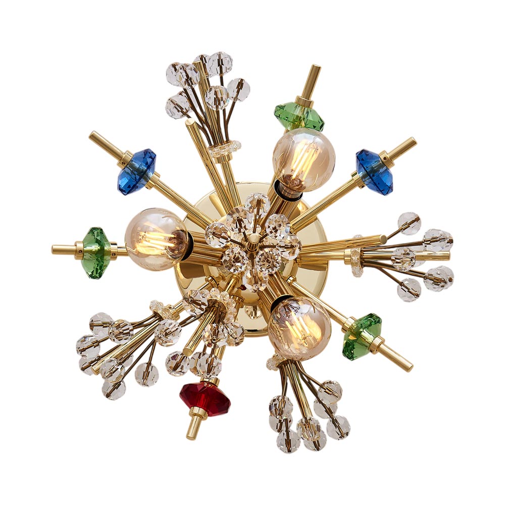 Constellation Colorata Ceiling / Wall Light in Gold.