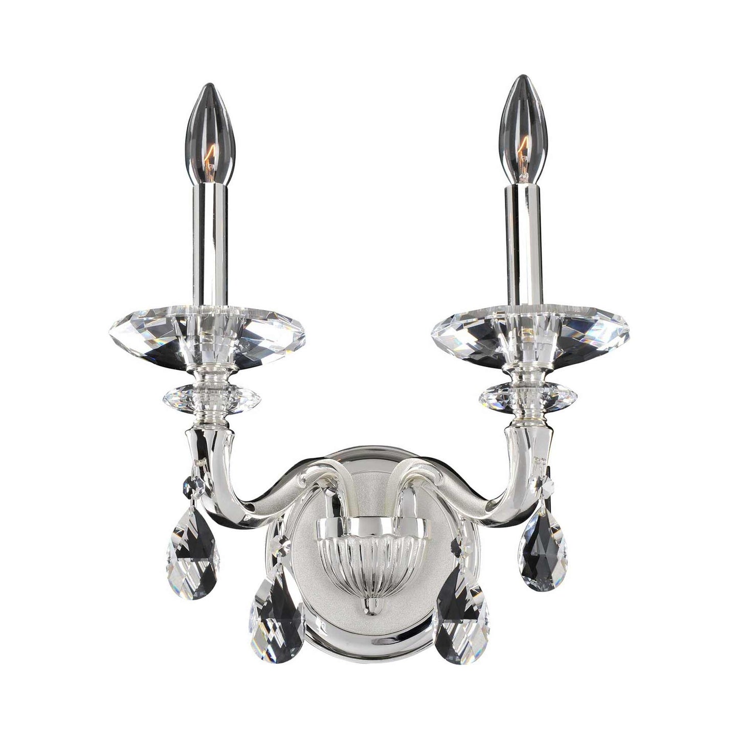 Jolivet Wall Light in Two Tone Silver.