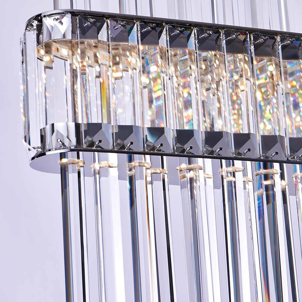Piovere Linear LED Pendant Light in Detail.