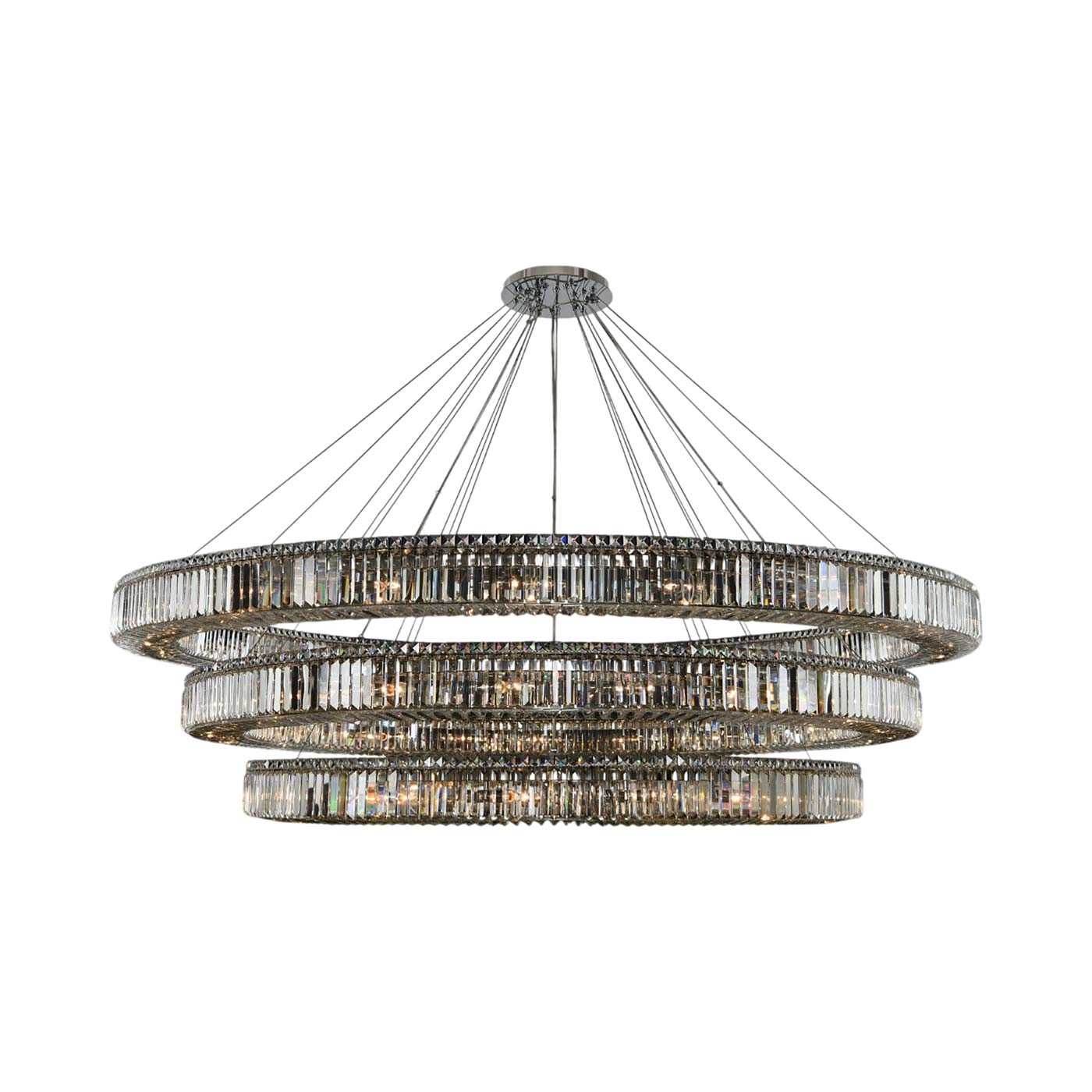 Rondelle Chandelier (84-Inch/3-Tier).