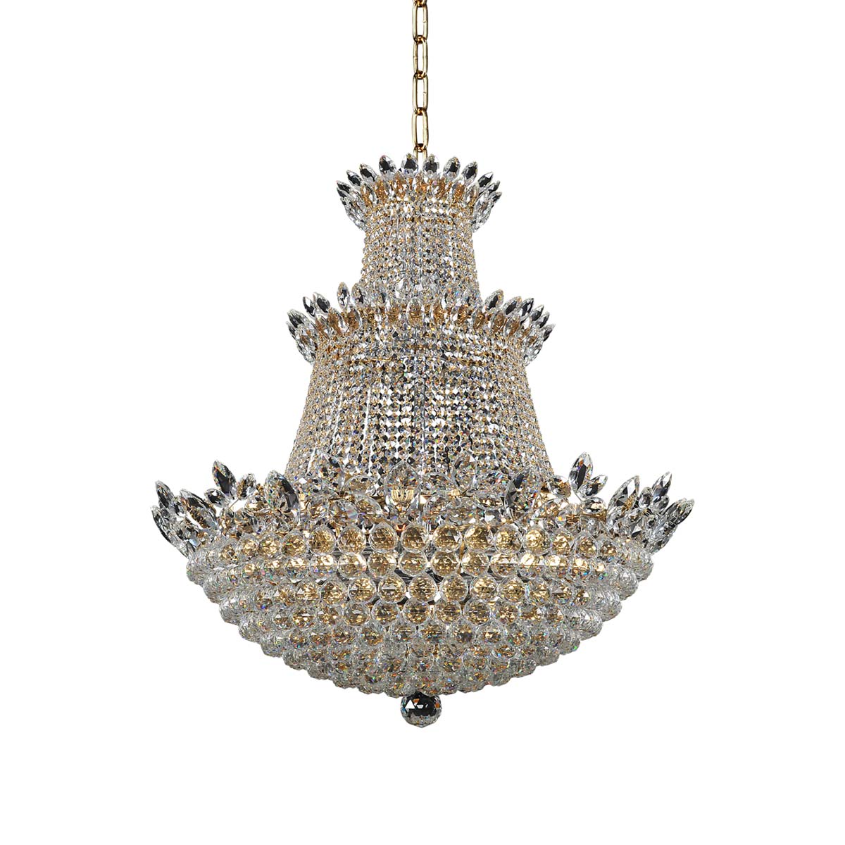 Treviso Chandelier in Gold (138.5-Inch).