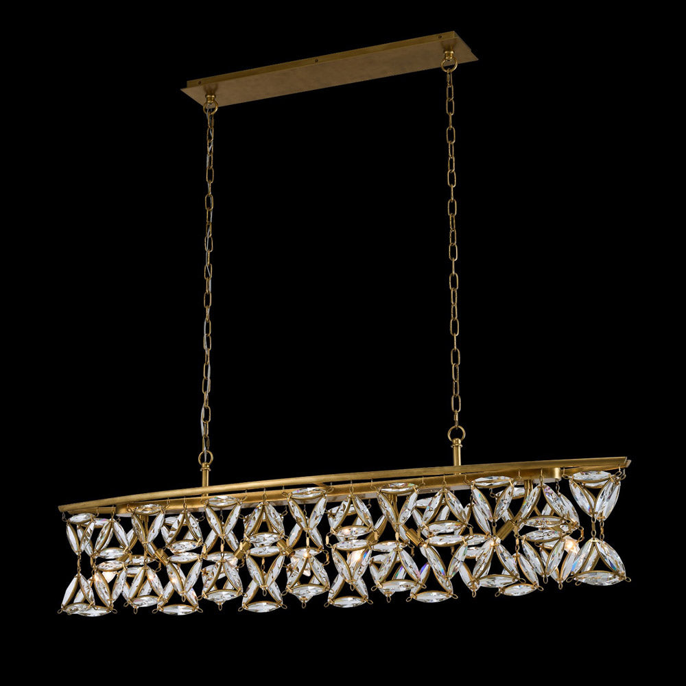 Triangulo Linear Pendant Light in Detail.