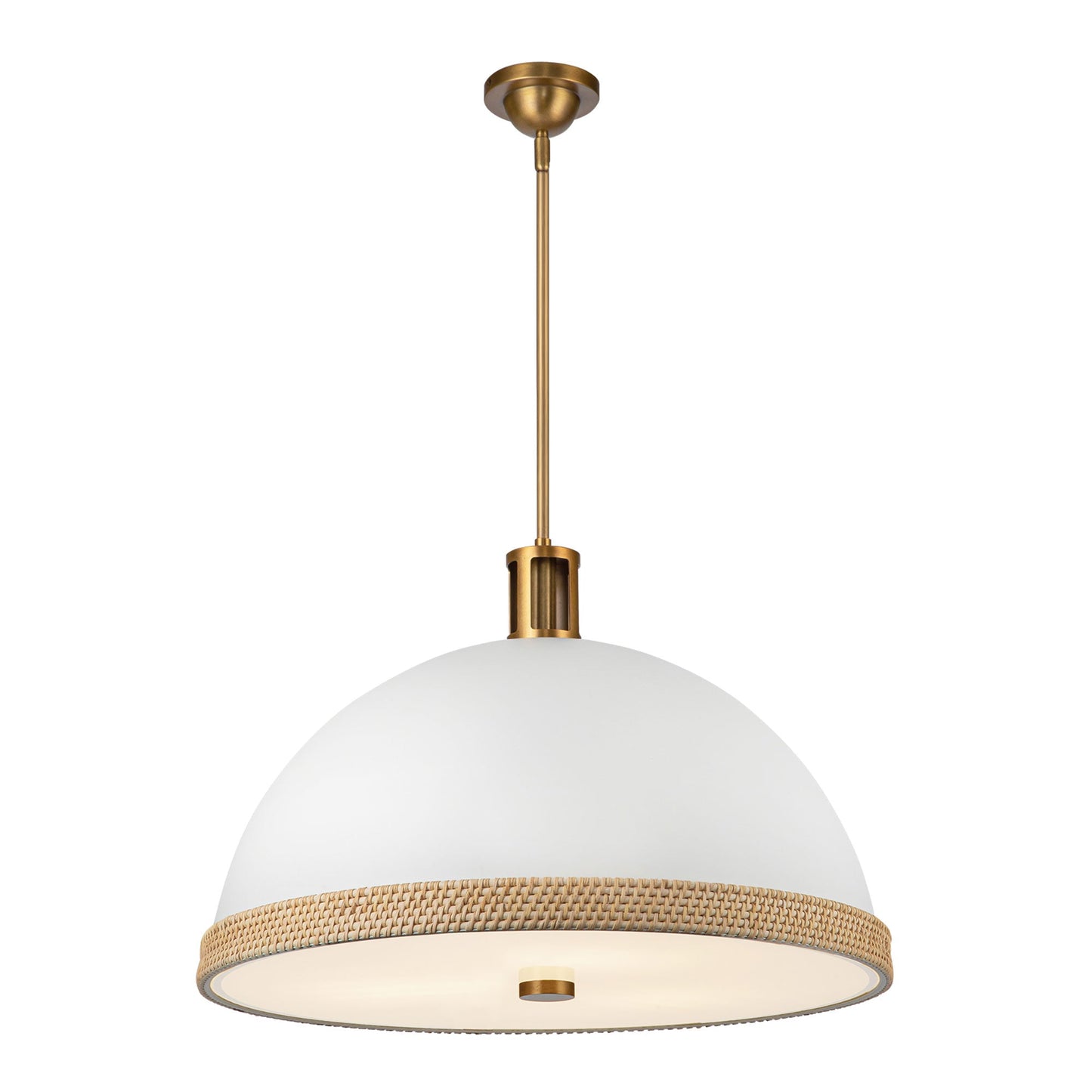 Doral Pendant Light in Matte White (Large).