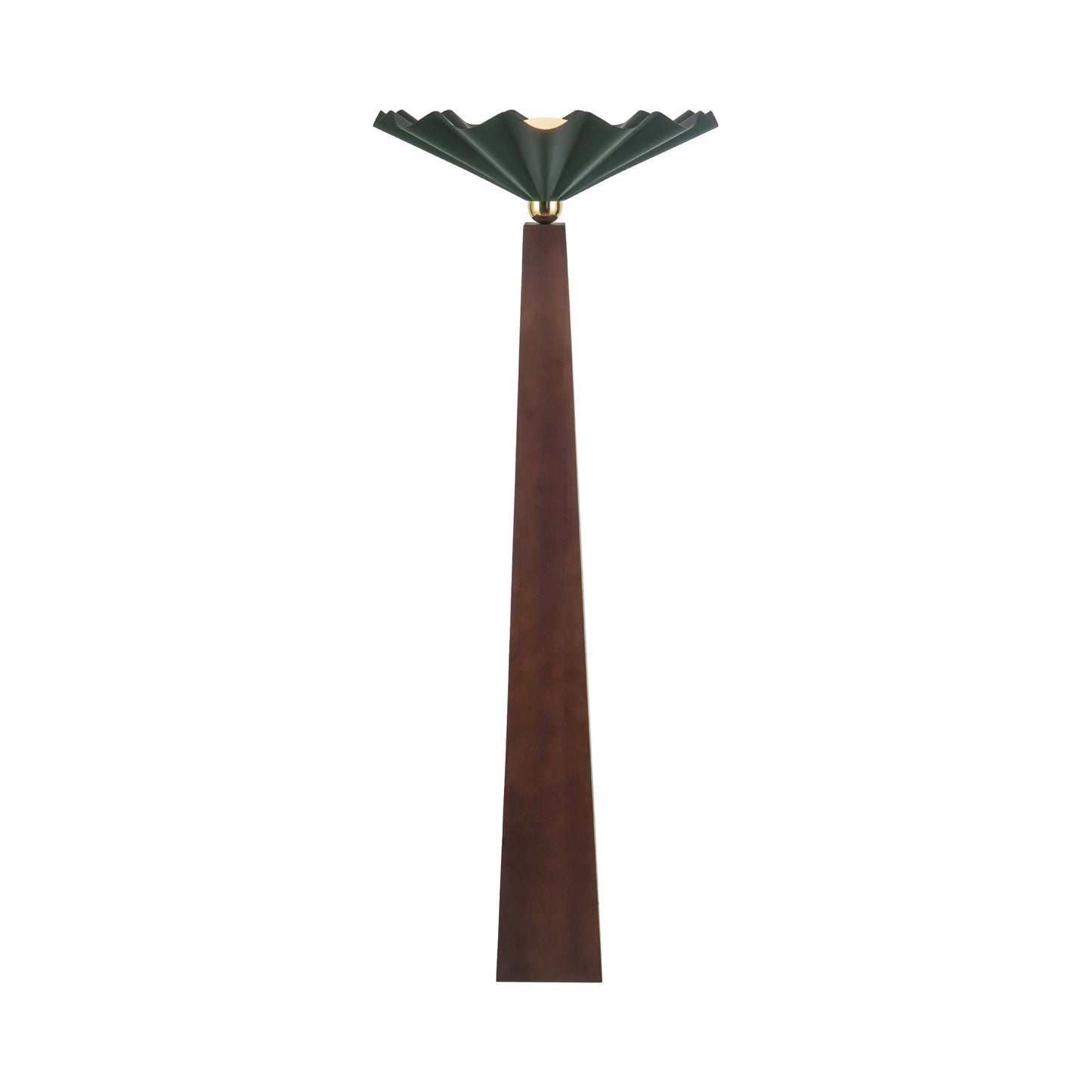 Furrow Floor Lamp in Pine Green.