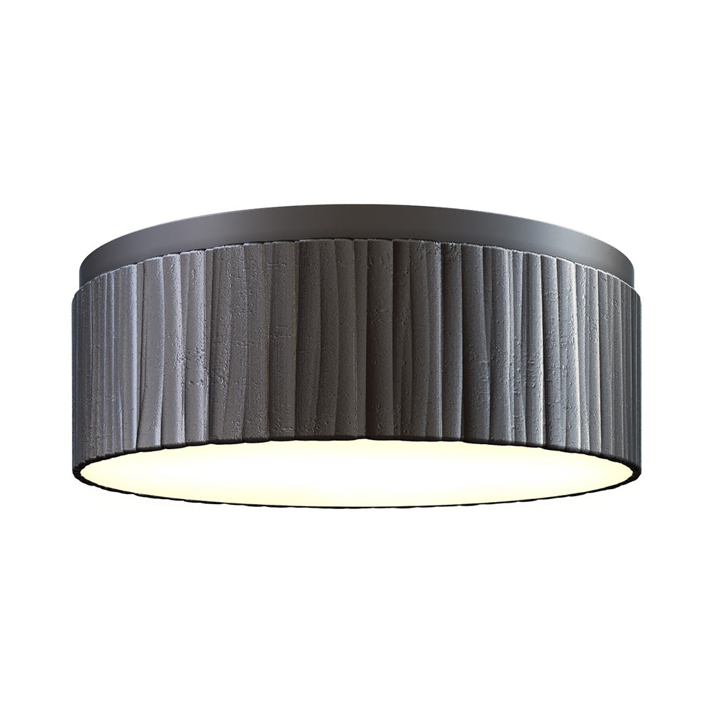 Kensington LED Flush Mount Ceiling Light in Urban Bronze.