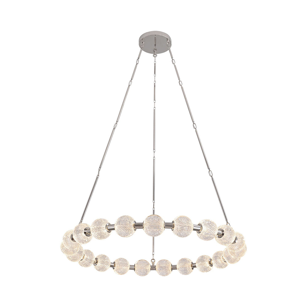 Marni LED Chandelier in Polished Nickel (Large).