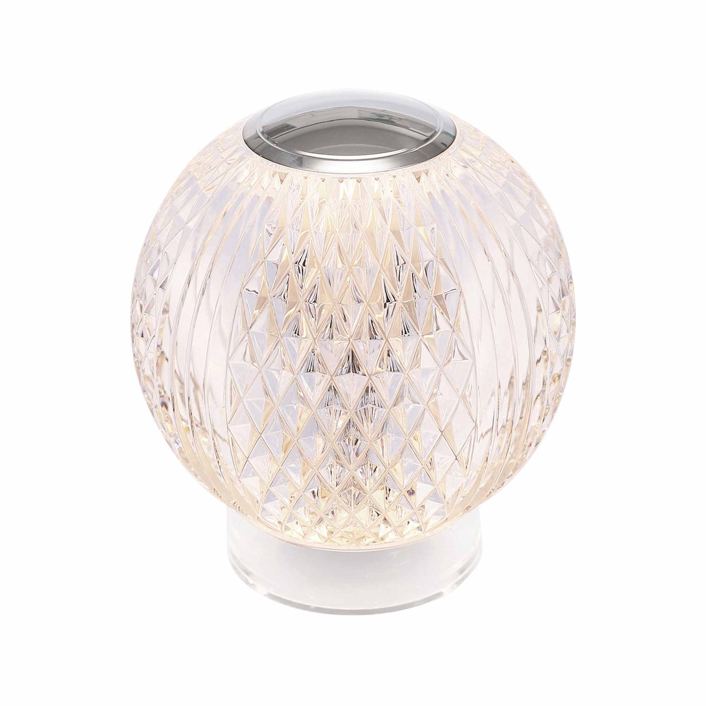 Marni LED Portable Table Lamp in Polished Nickel (Large).