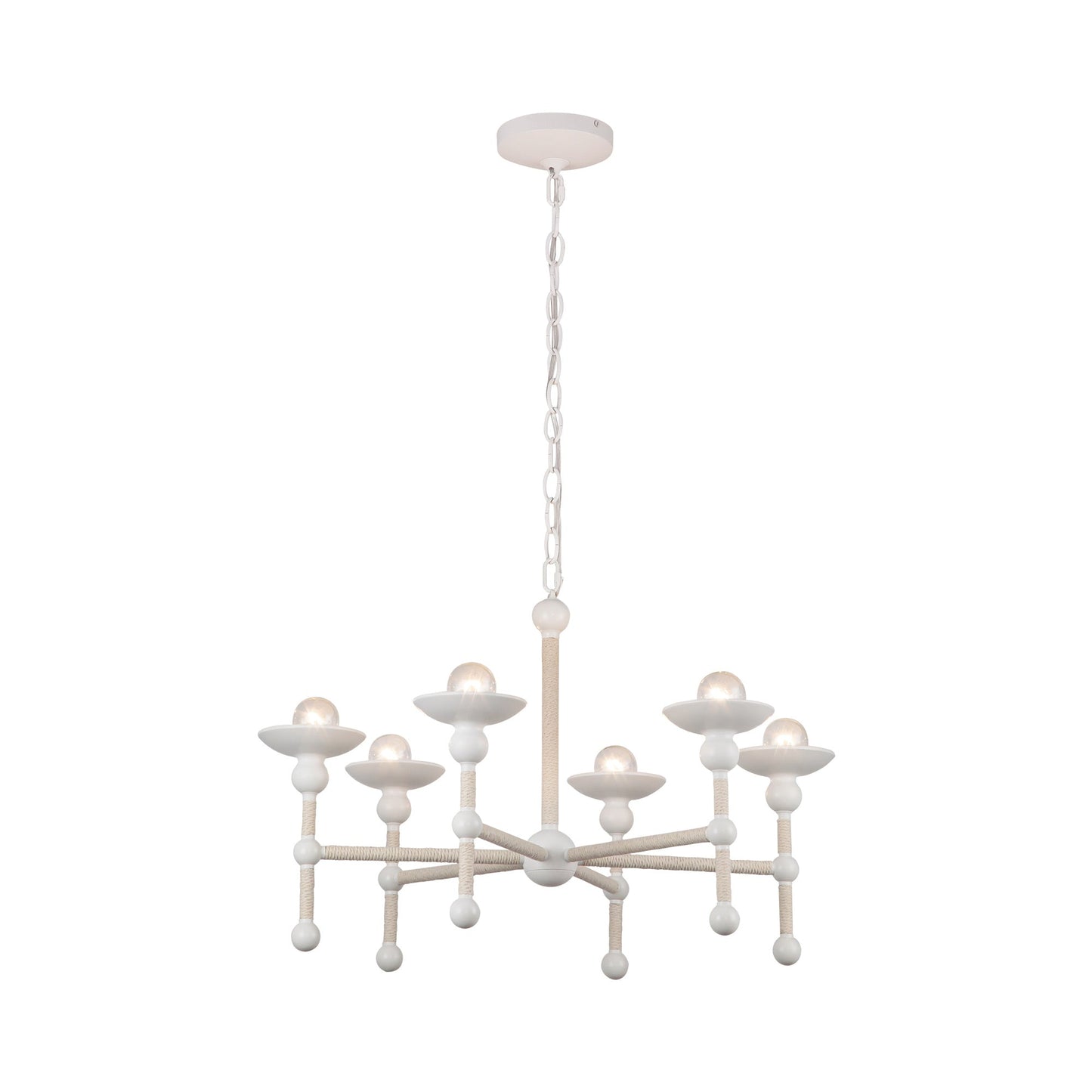 Nadine Chandelier in Matte White.