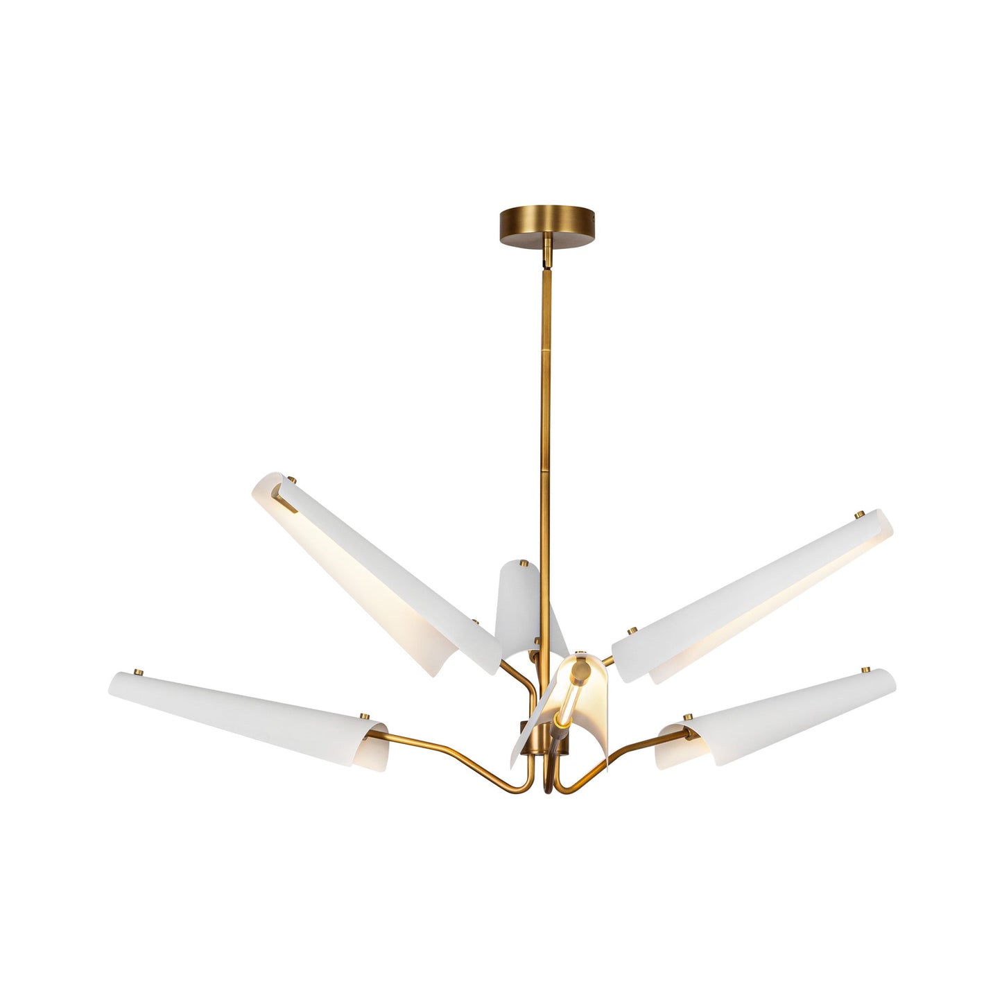 Osorio LED Chandelier in Matte White (6-Light).