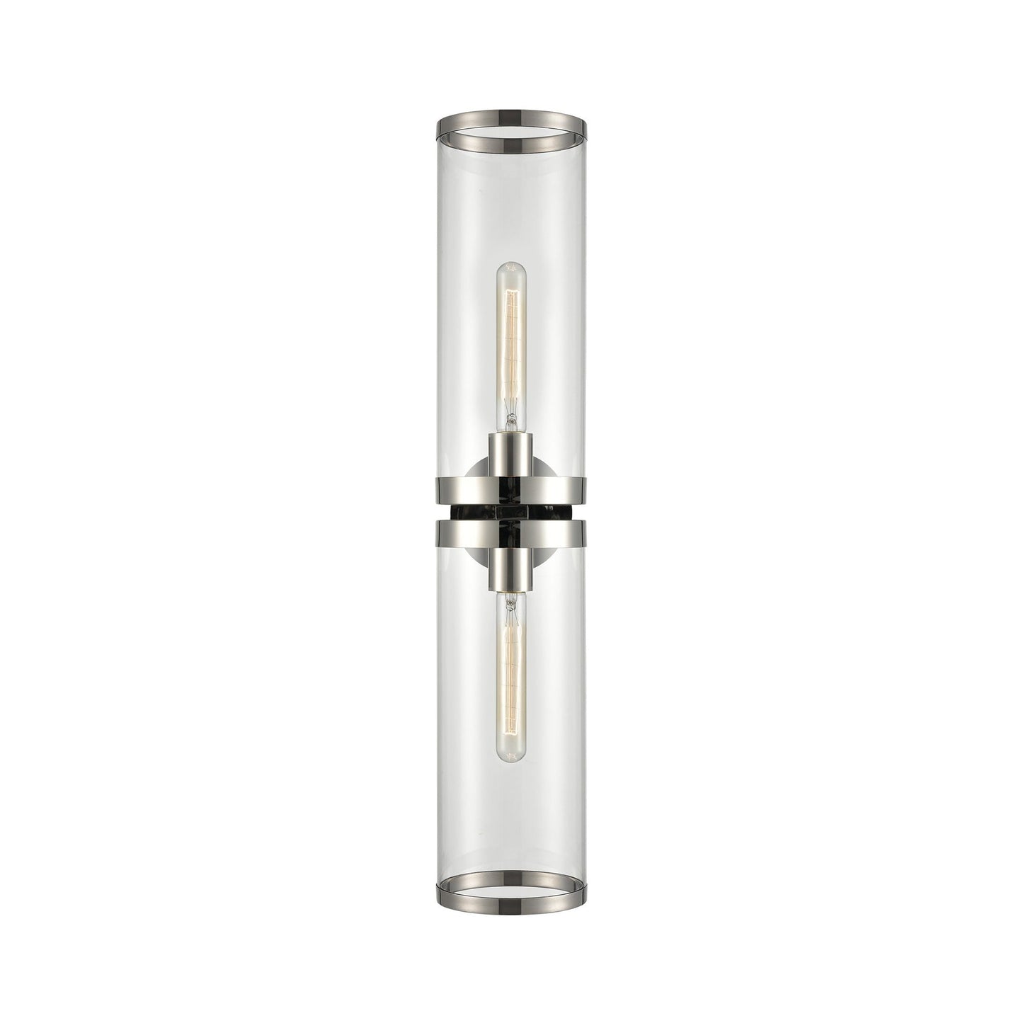 Revolve II Wall Light in Polished Nickel (2-Light).