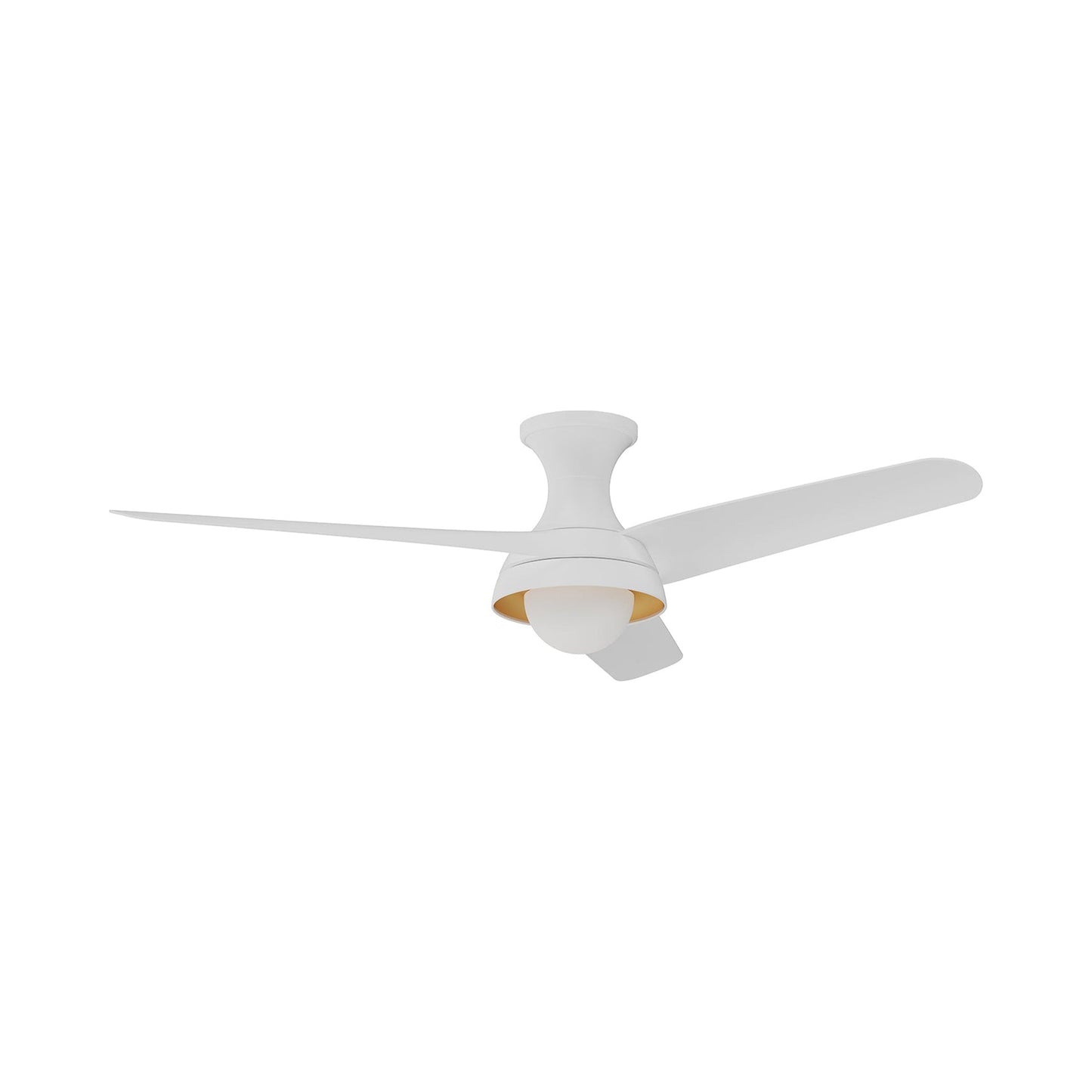 Rubio-H Hugger LED Ceiling Fan in White.