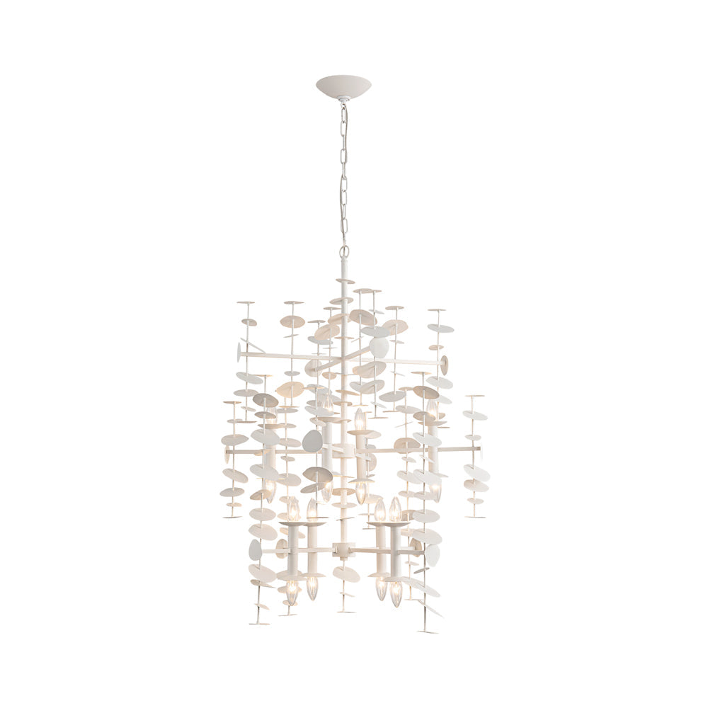 Yukari Chandelier in Matte White.