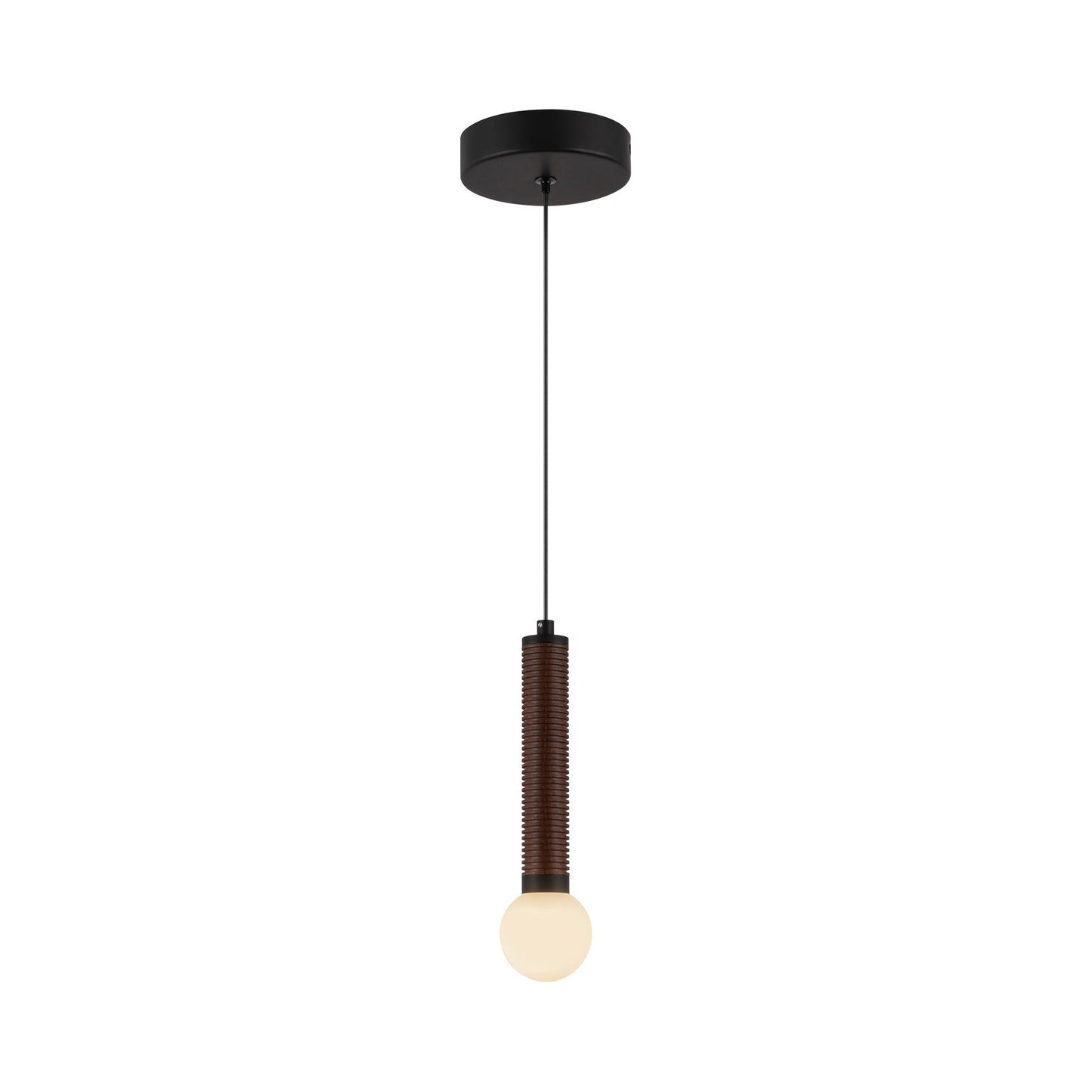Arden LED Pendant Light in Matte Black (Without Shade).