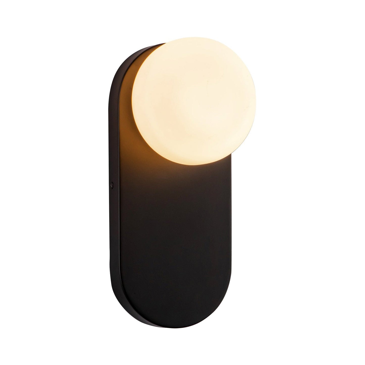 Ariel Bath Wall Light in Matte Black.