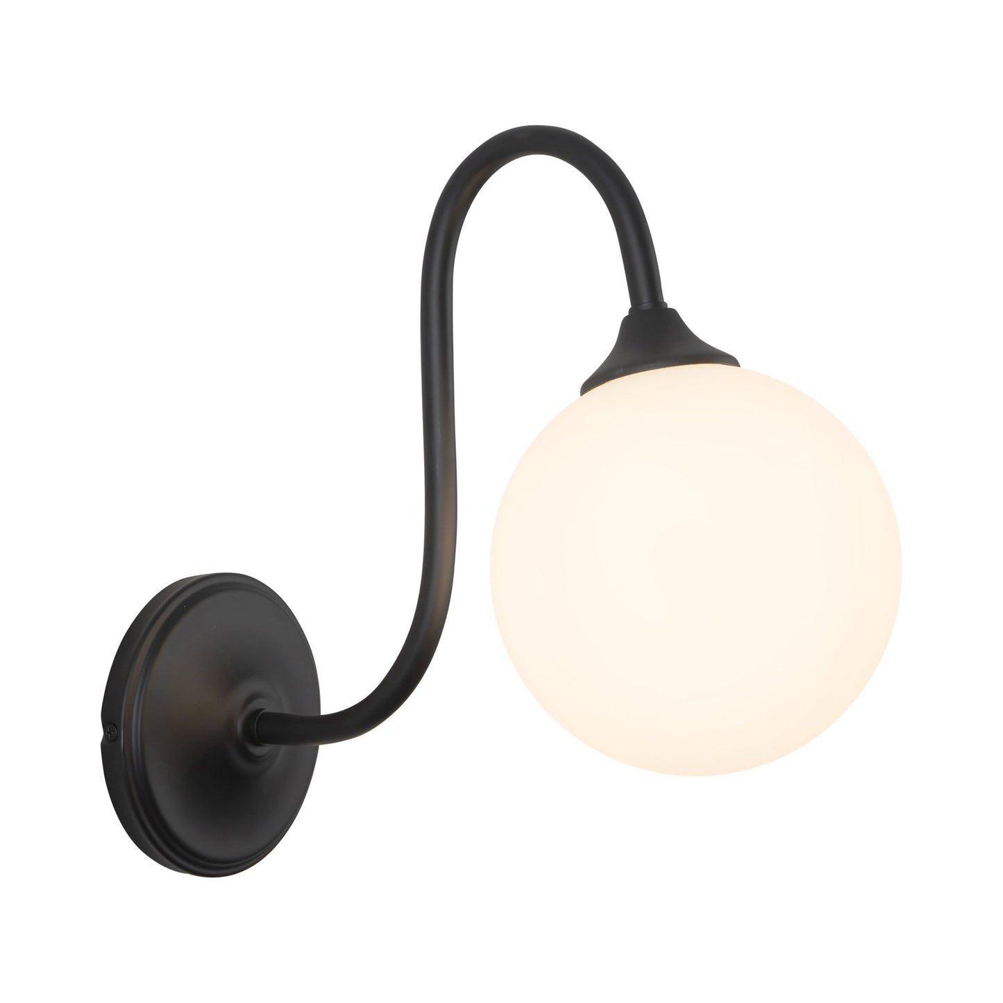 Bancroft Wall Light in Matte Black.
