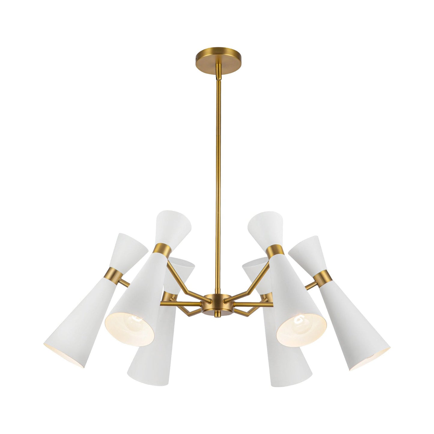 Blake Chandelier in White (6-Light).