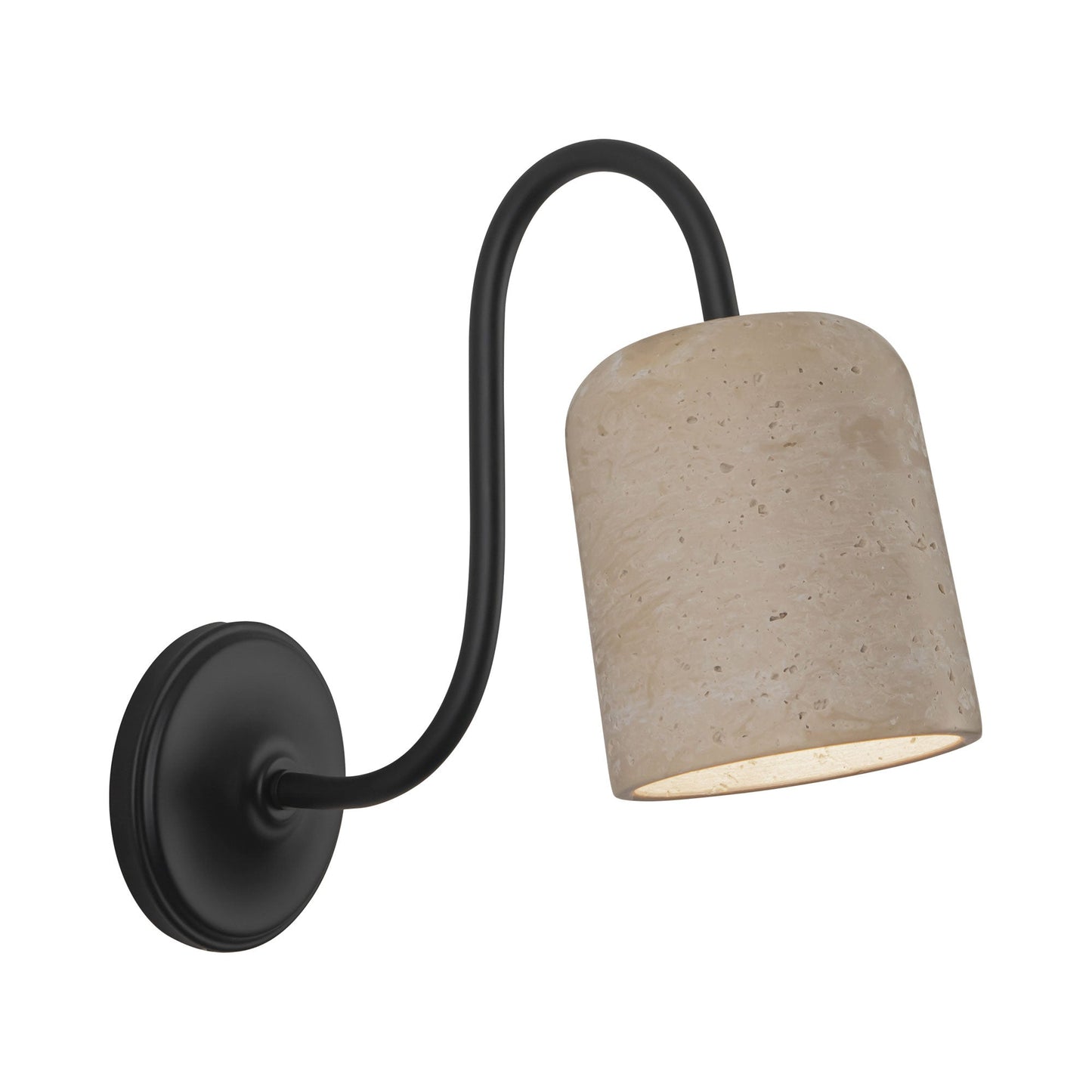 Bromley Wall Light in Matte Black.