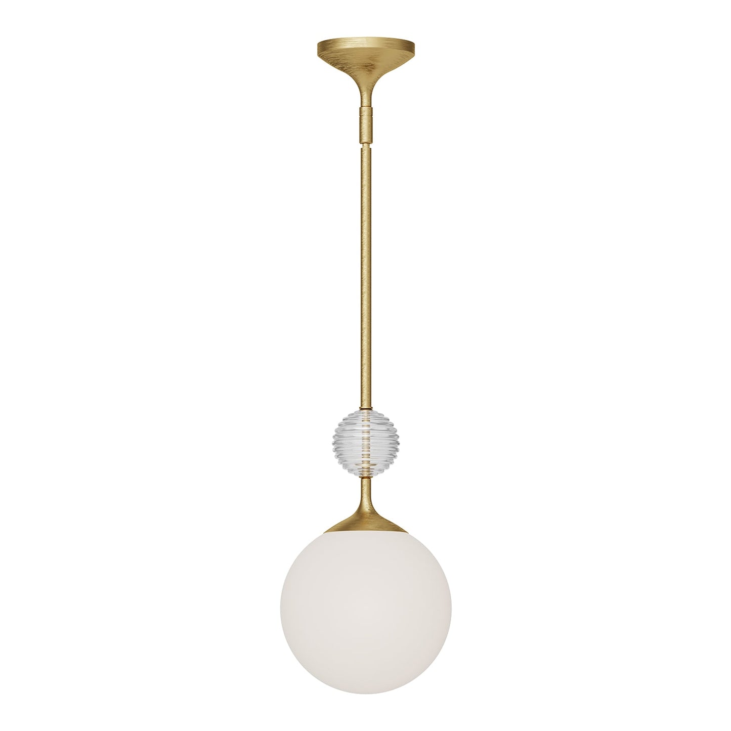 Celia Pendant Light in Brushed Gold.