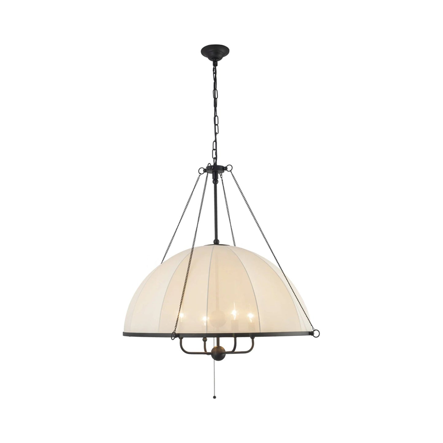 Crosby Chandelier in Matte Black.