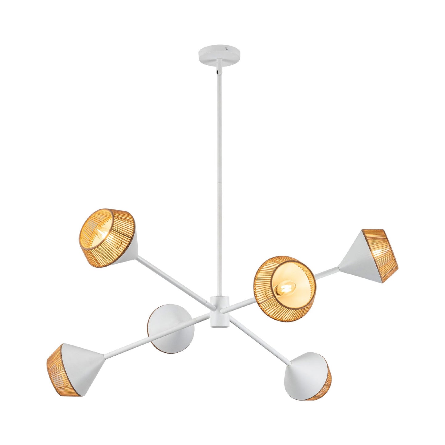 Daphne Chandelier in White.