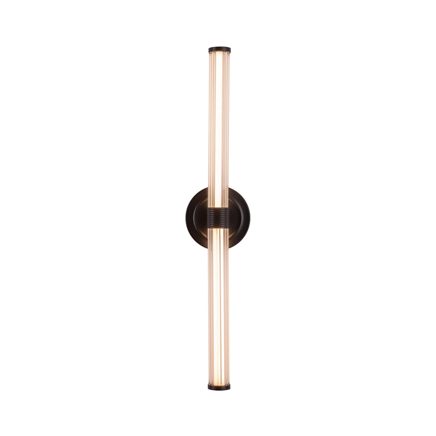 Elsie LED Bath Vanity Light in Matte Black.
