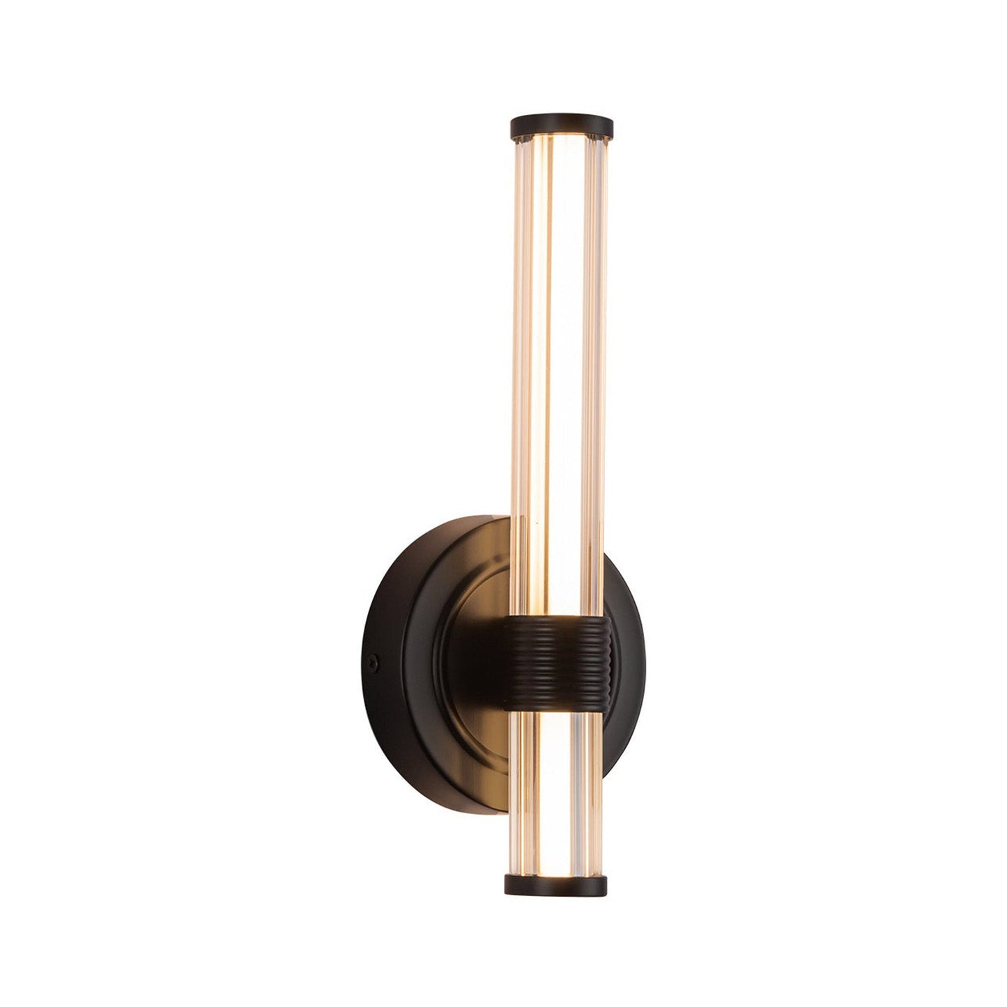 Elsie LED Bath Wall Light in Matte Black.