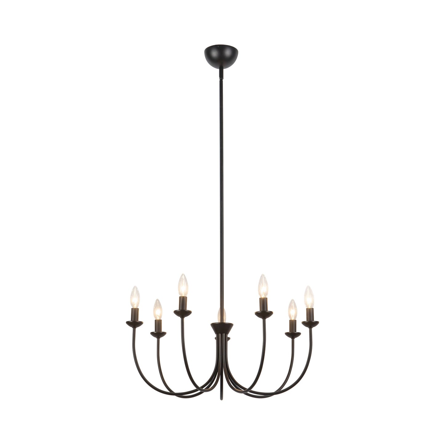 Ember Chandelier in Matte Black.