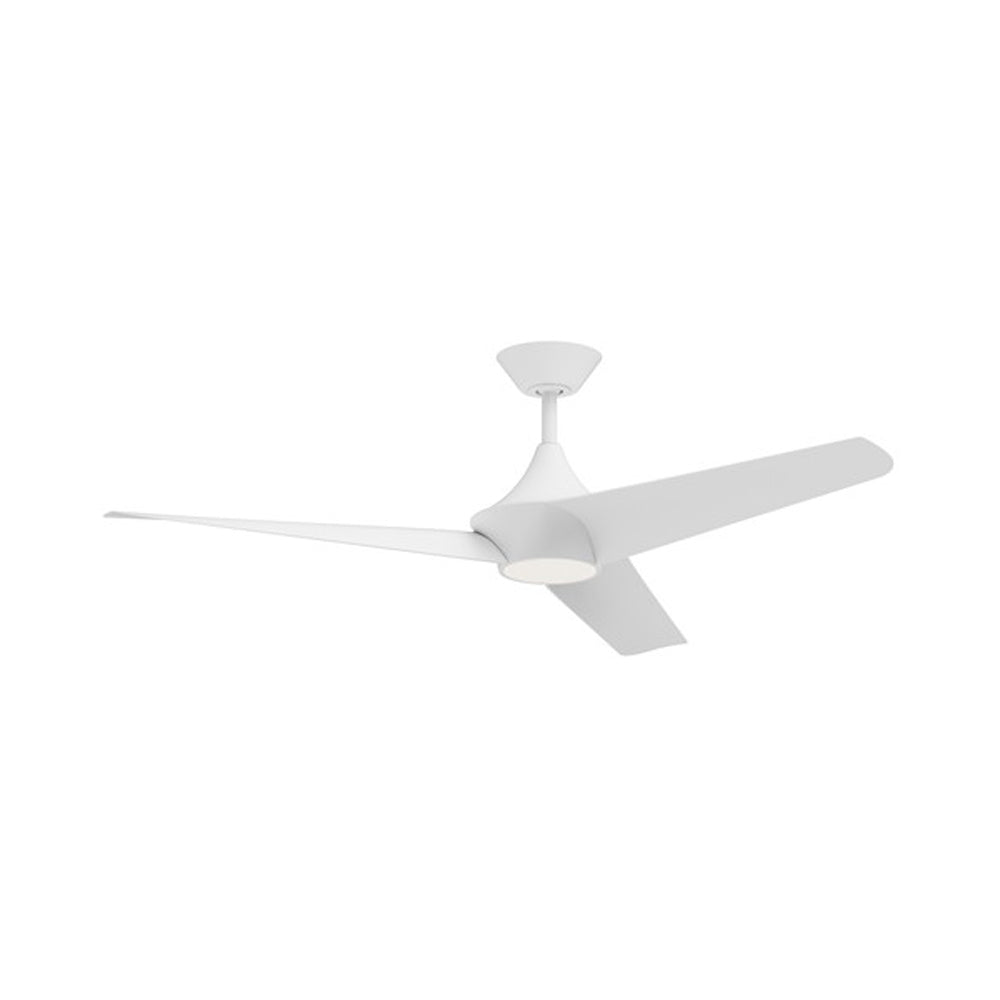 Emiko LED Ceiling Fan in White.