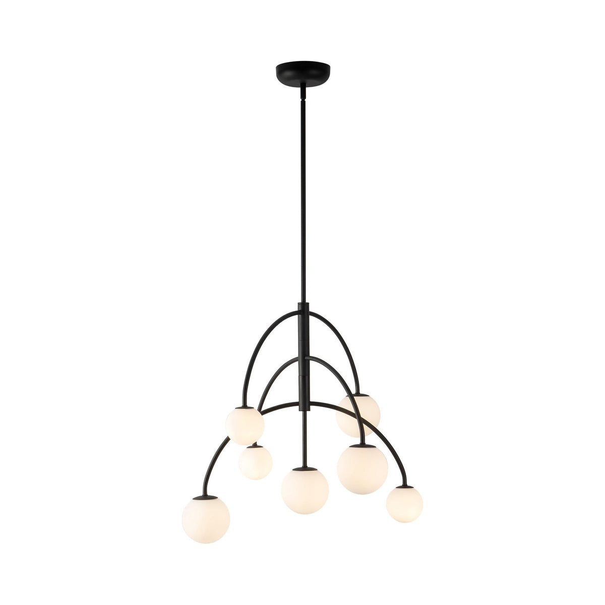 Fiona Chandelier in Matte Black.