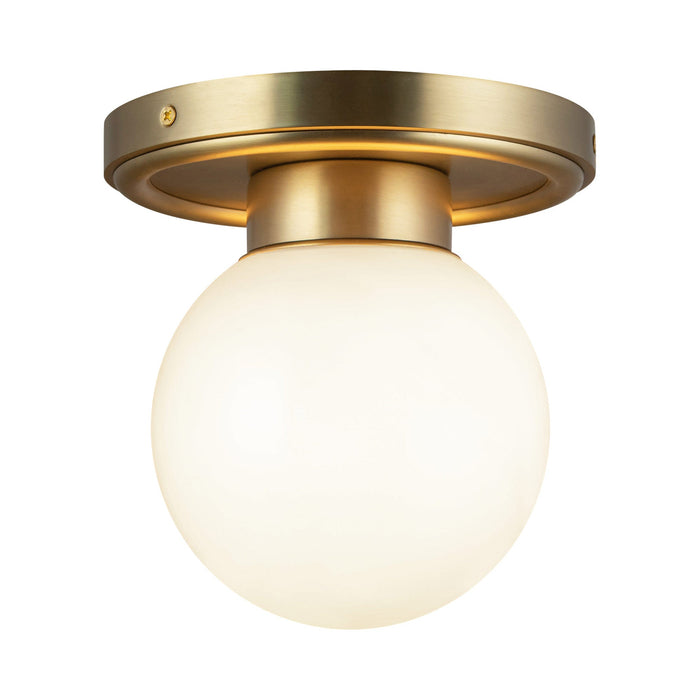 Fiore Semi Flush Mount Ceiling Light in Brushed Gold.