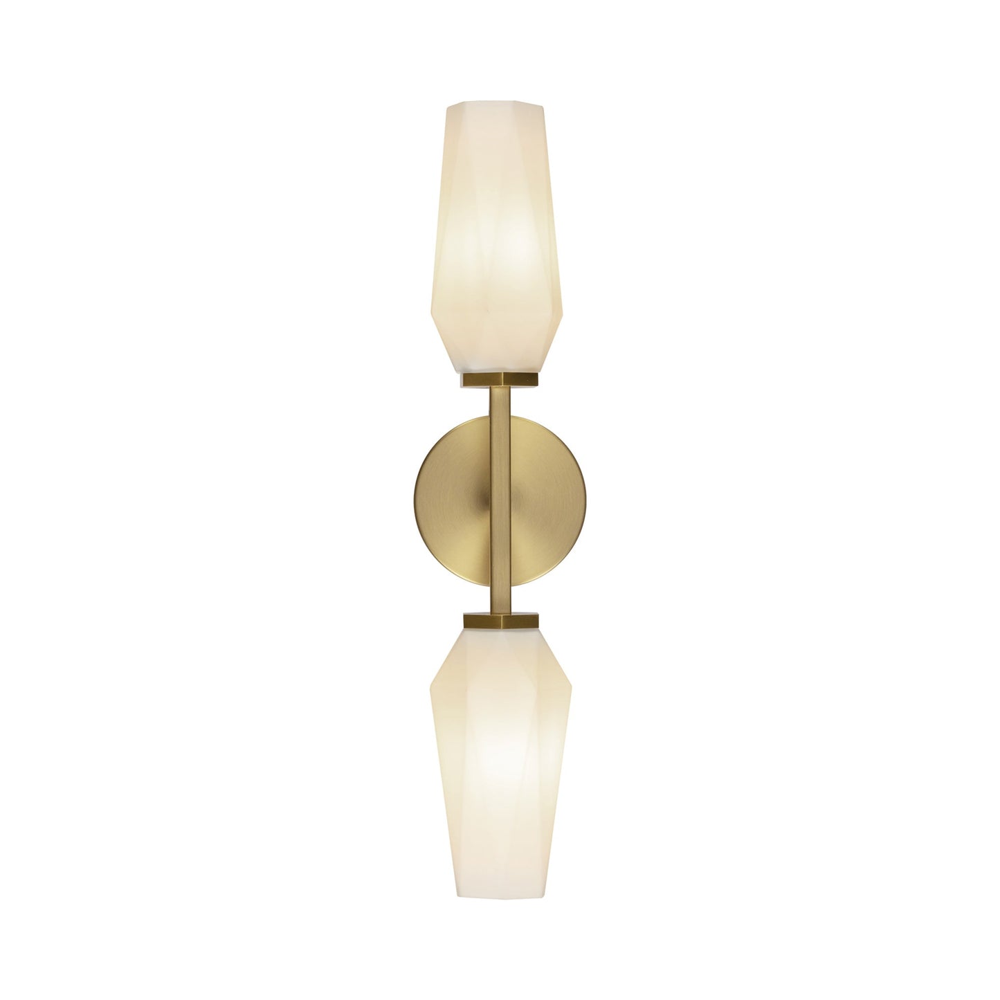 Krysta Bath Wall Light in Brushed Gold.
