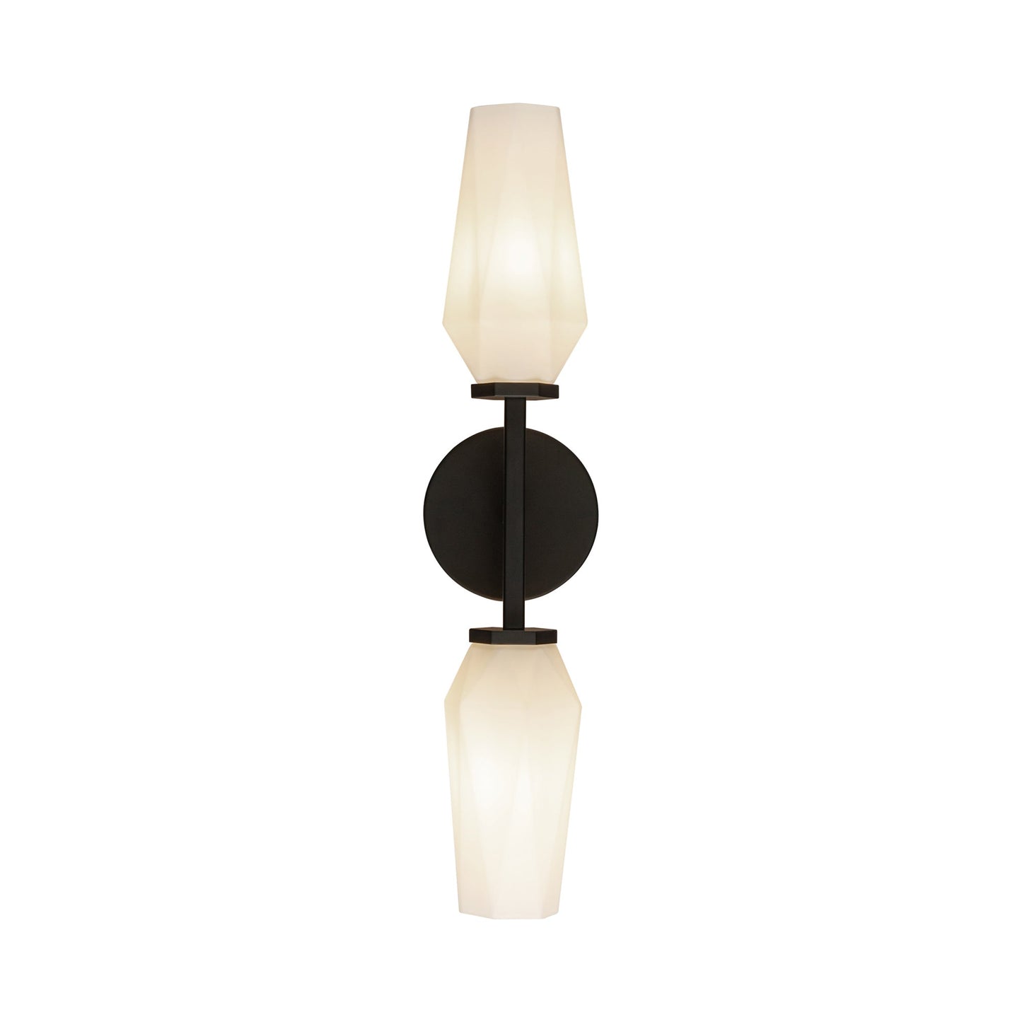 Krysta Bath Wall Light in Matte Black.