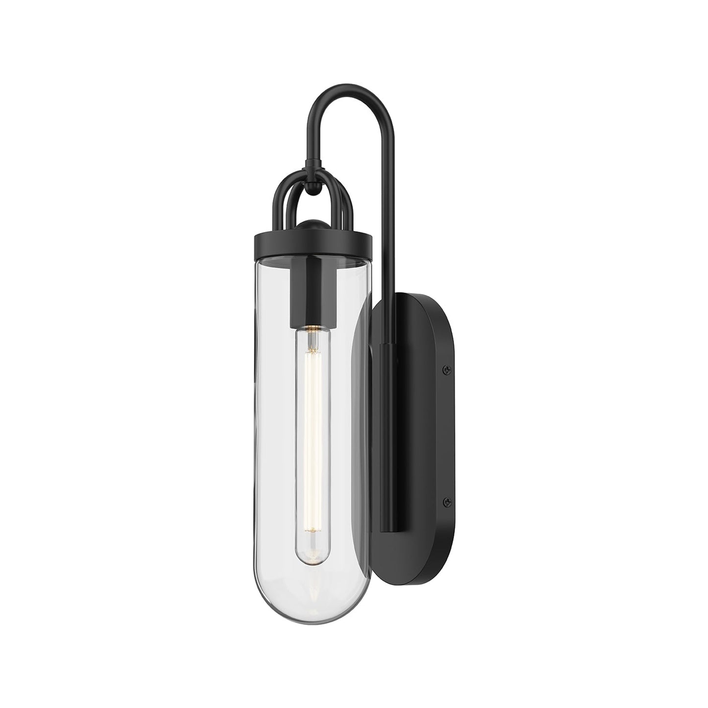 Lancaster Bath Wall Light in Matte Black.