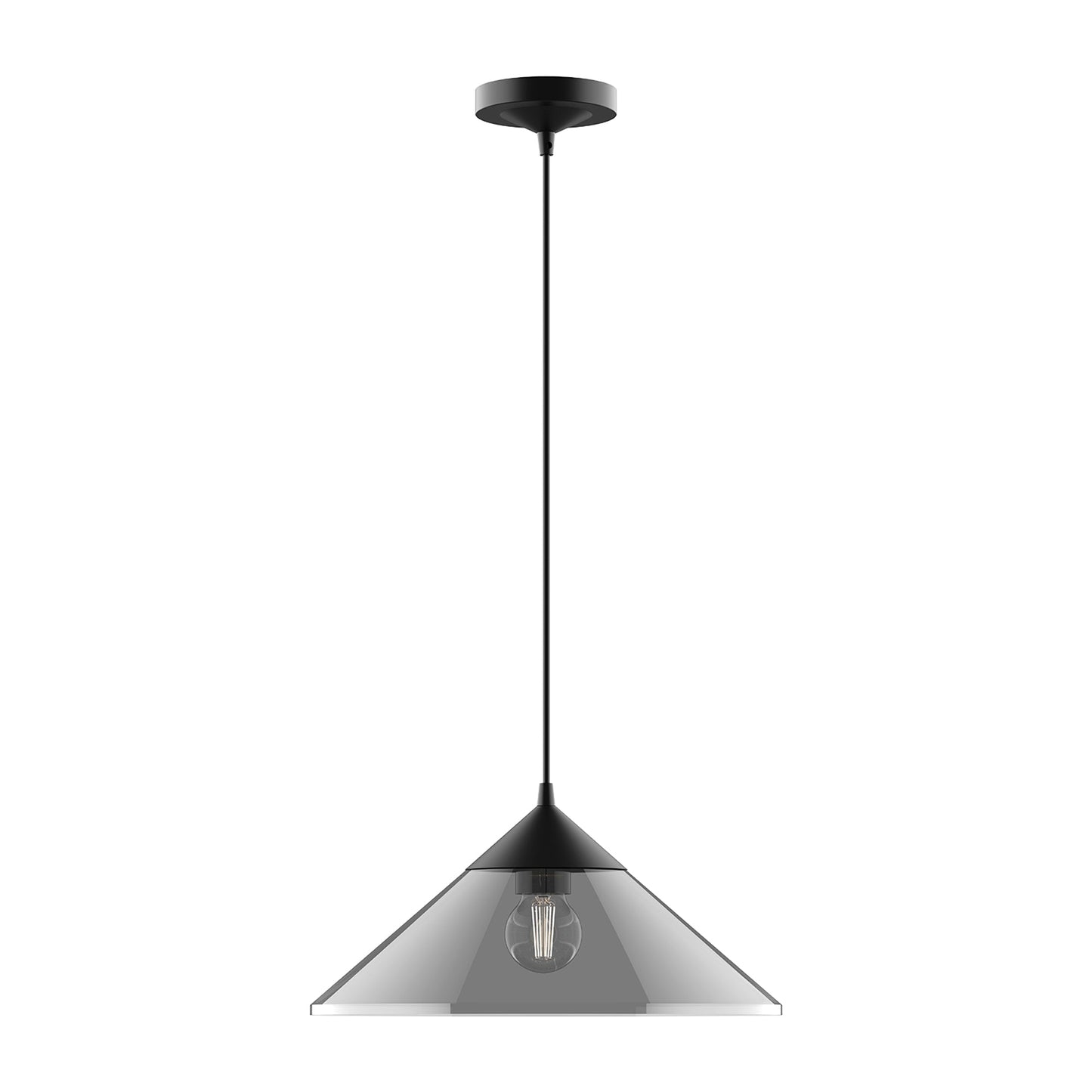 Mauer Pendant Light in Matte Black.