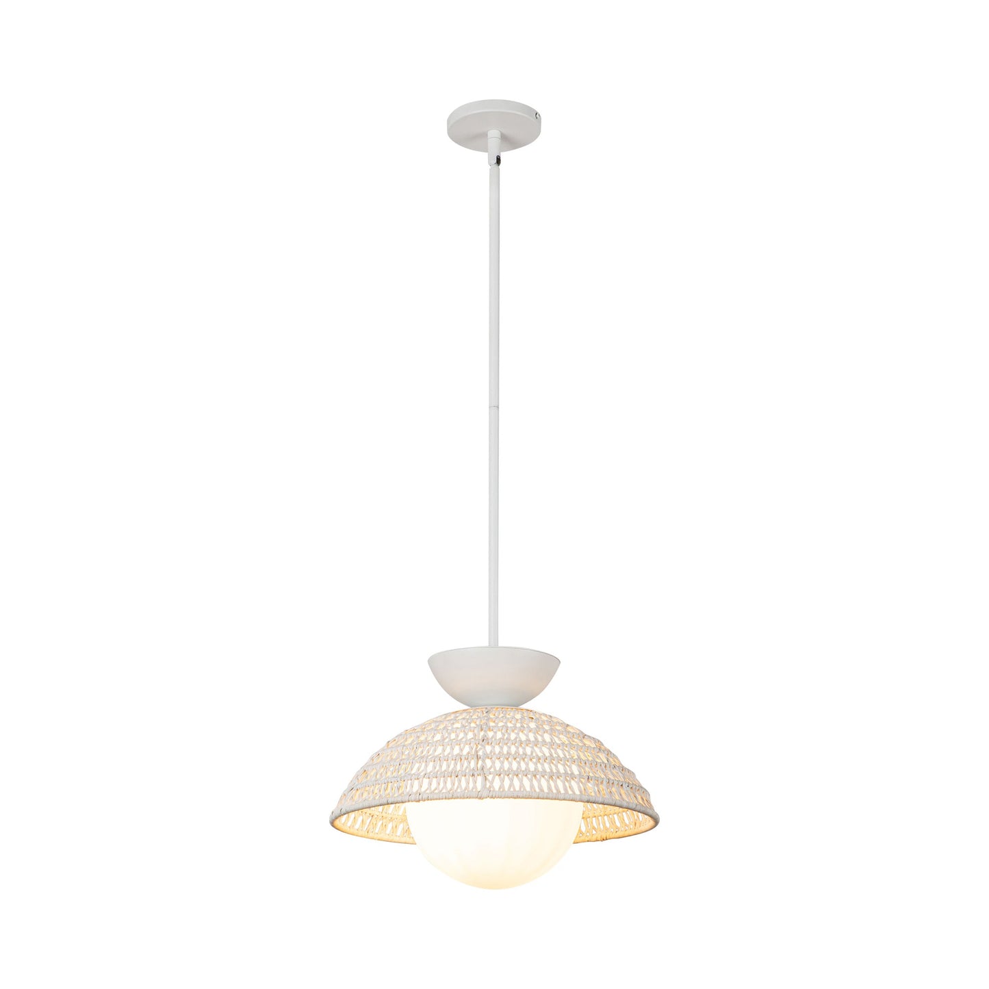 Perth Pendant Light in White.