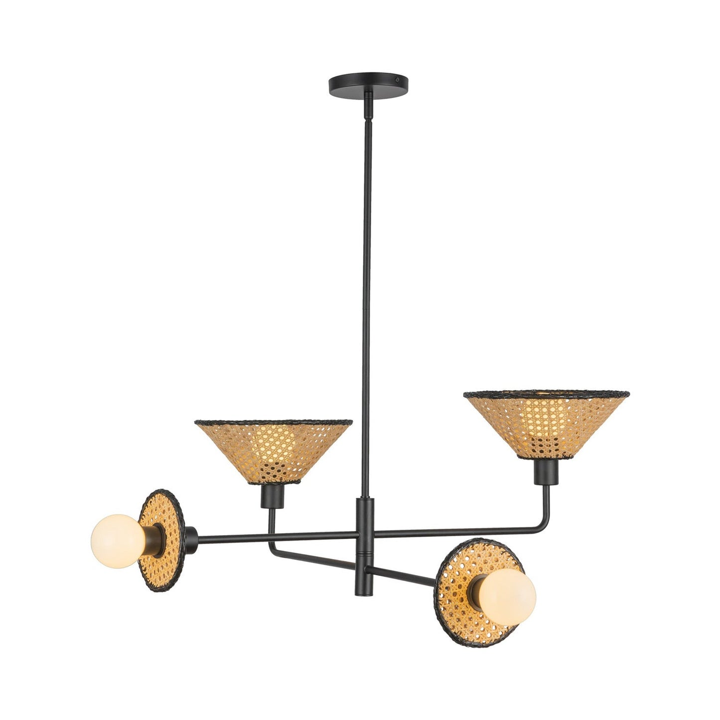 Piper Chandelier in Matte Black.