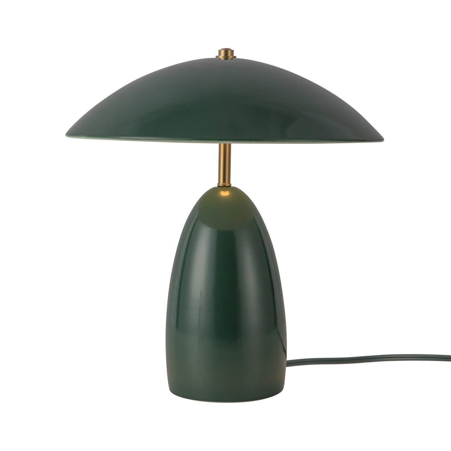 Poppy LED Table Lamp in Pine Green (Large).