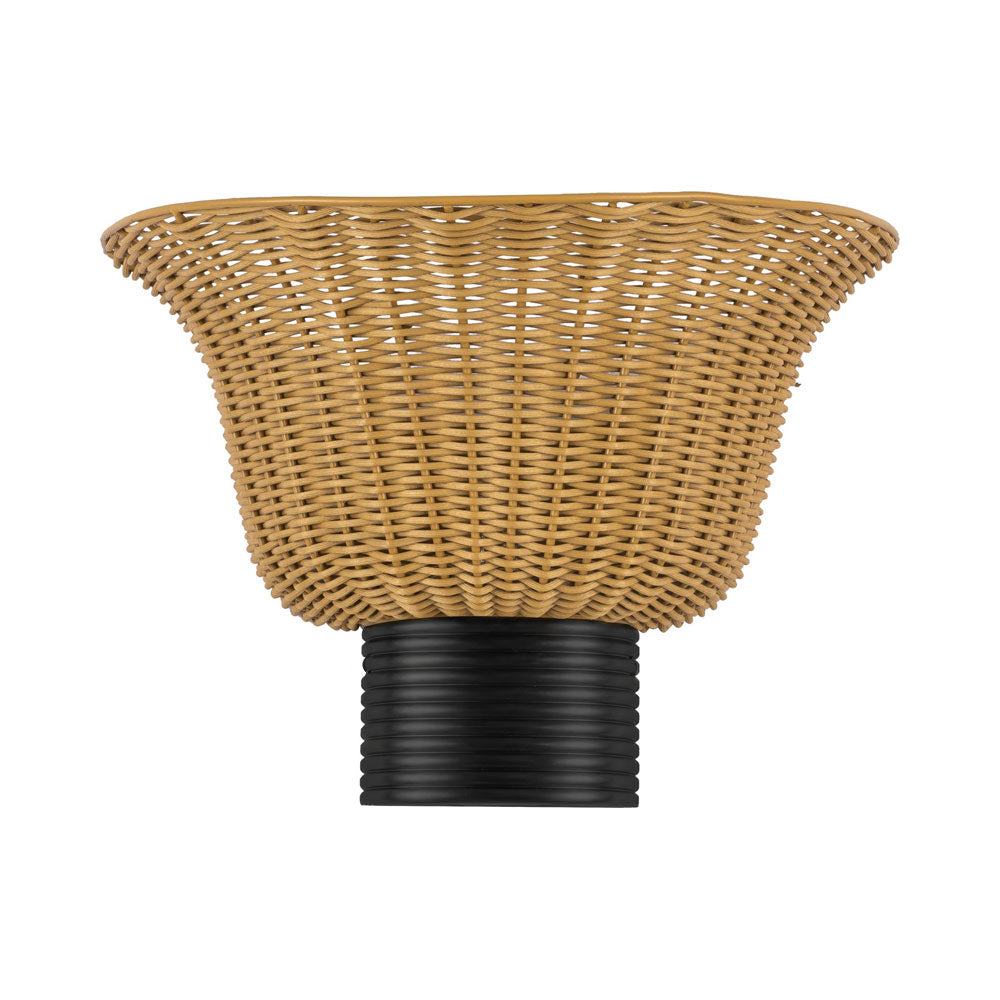 Rancho Bath Wall Light in Matte Black.