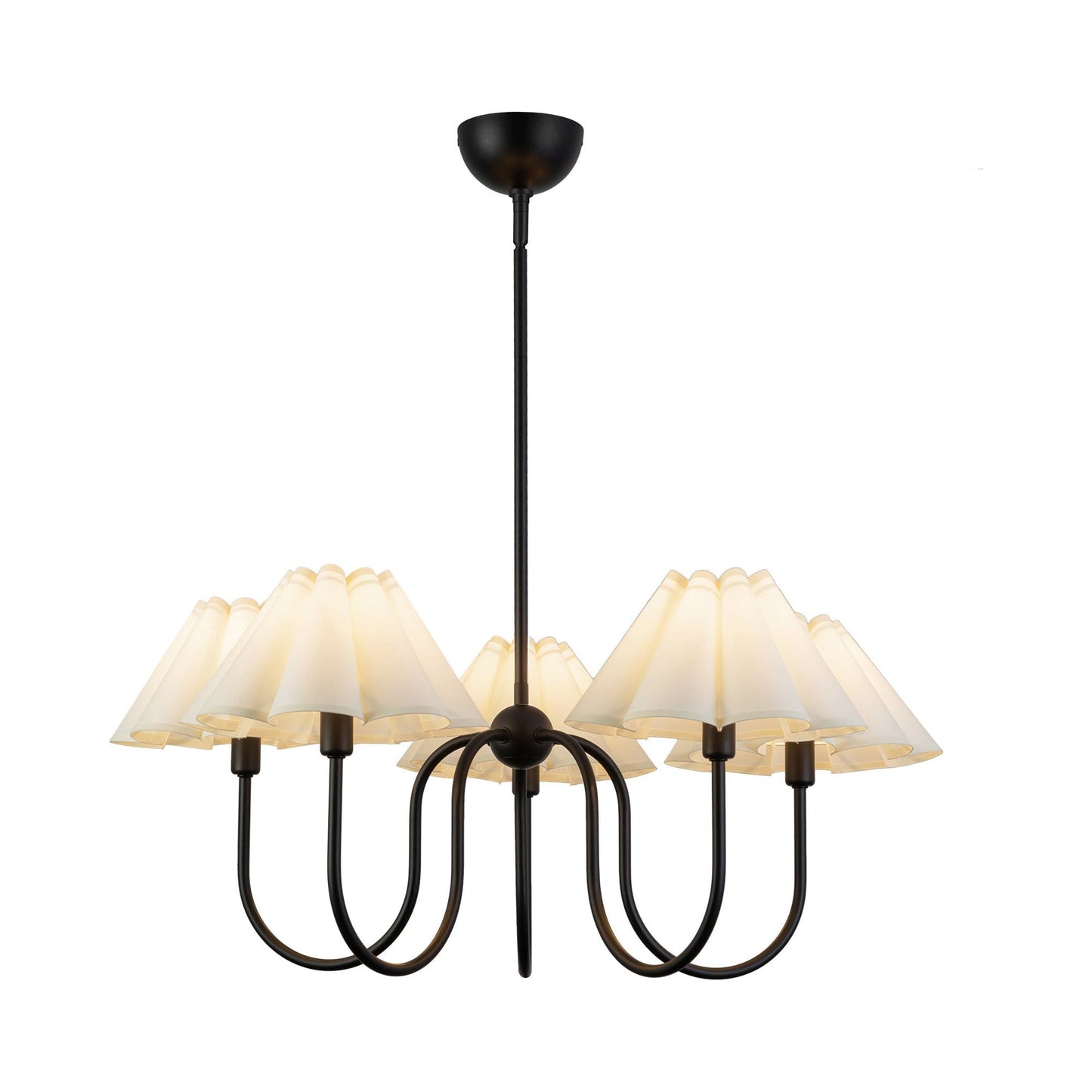 Rosemary Chandelier in Matte Black.