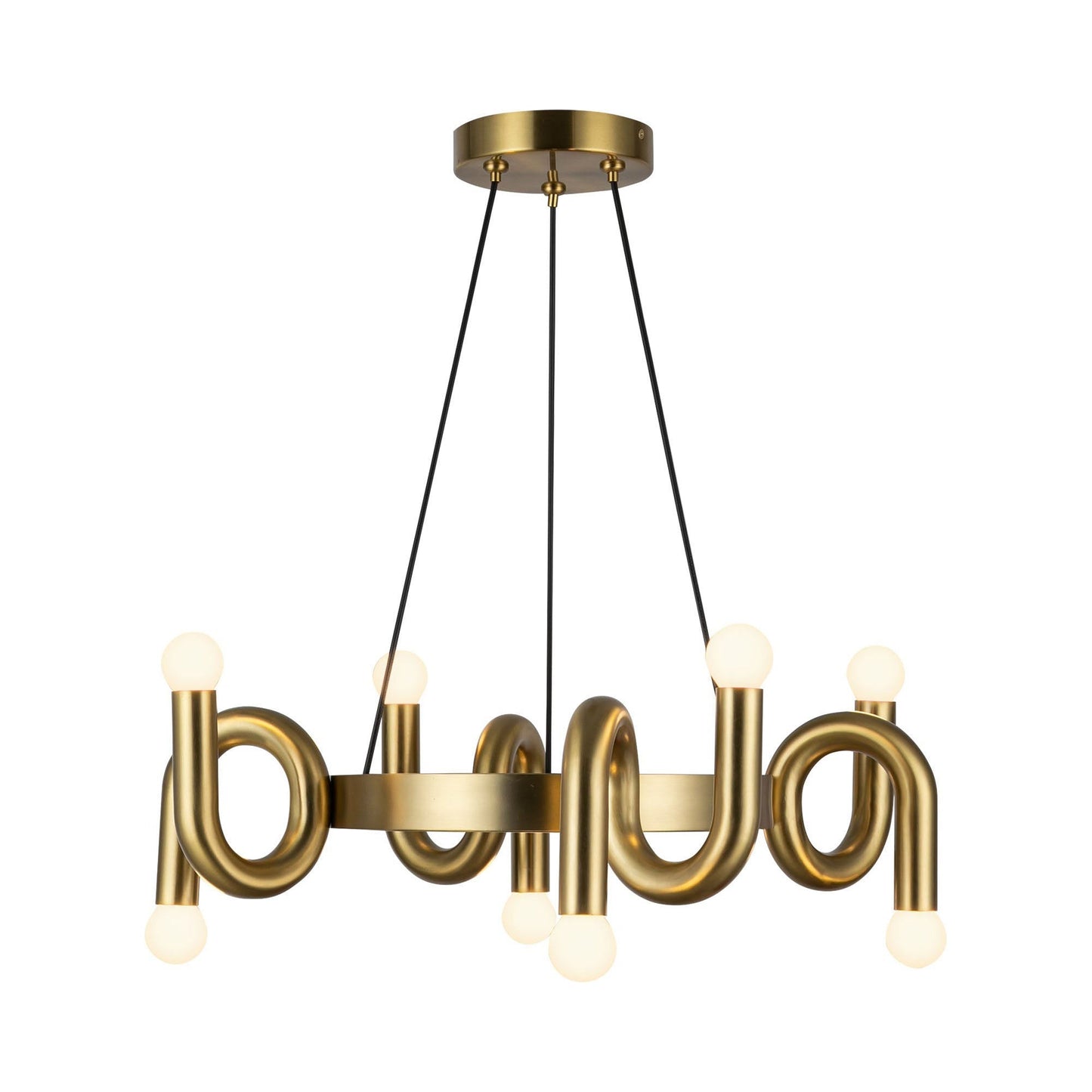 Sadie Chandelier in Brushed Gold.