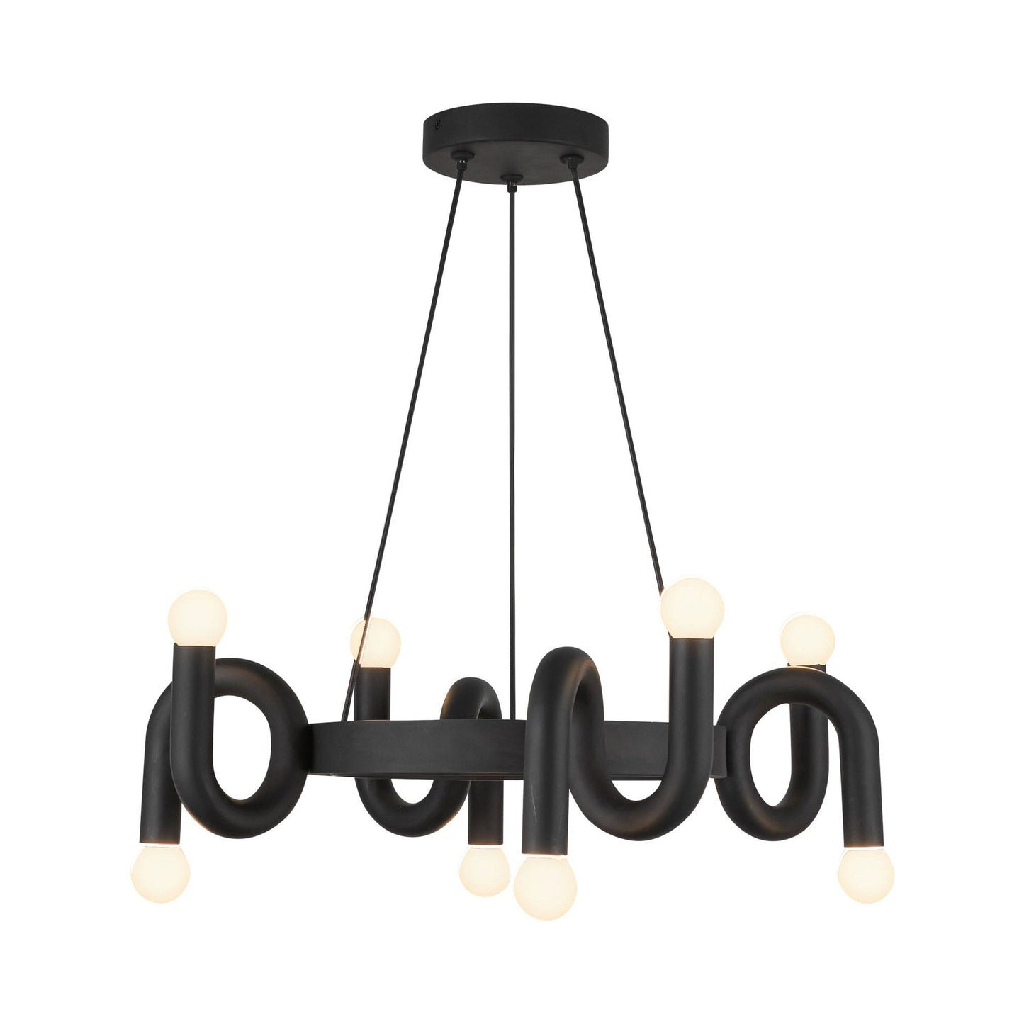 Sadie Chandelier in Matte Black.