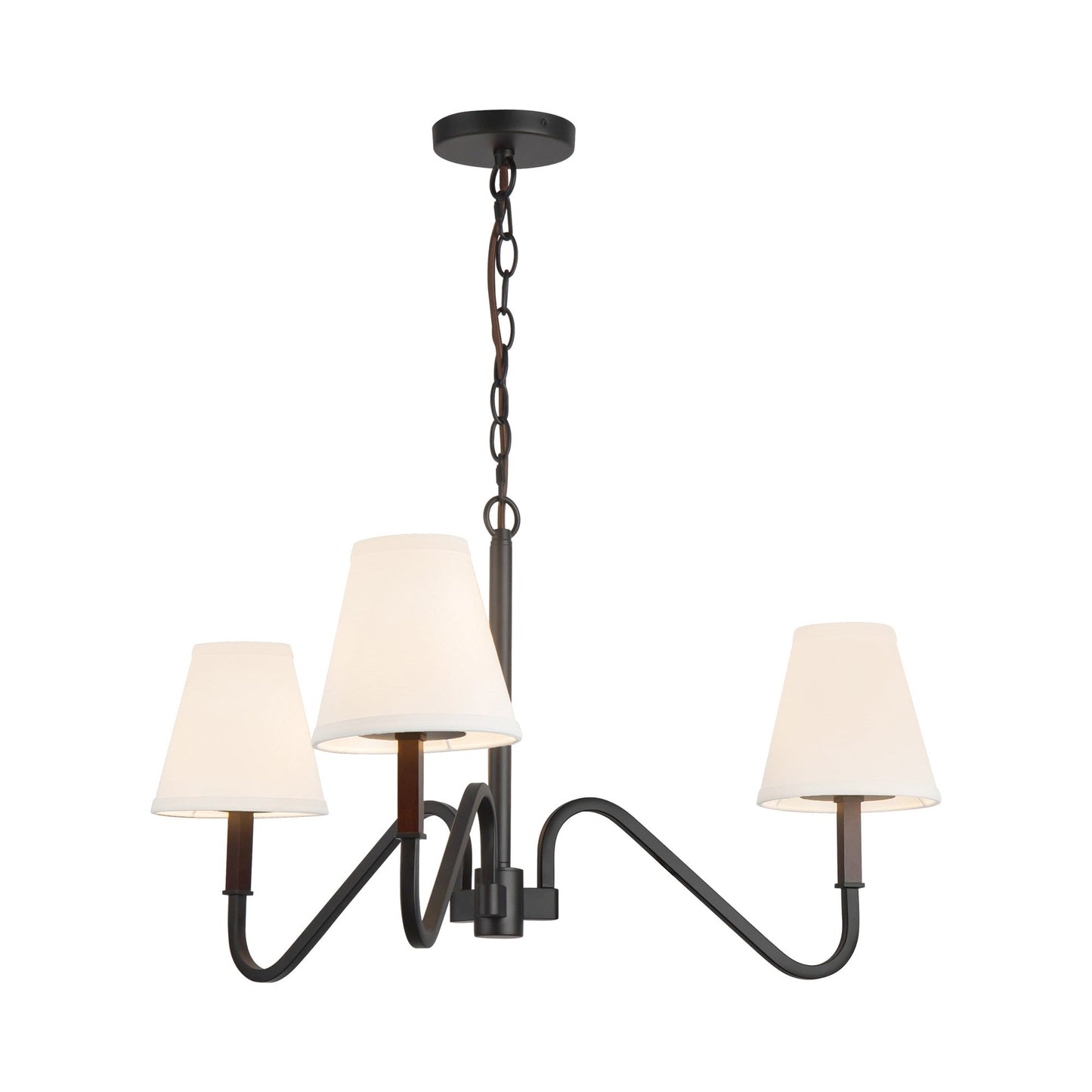 Sloan Chandelier in Matte Black.