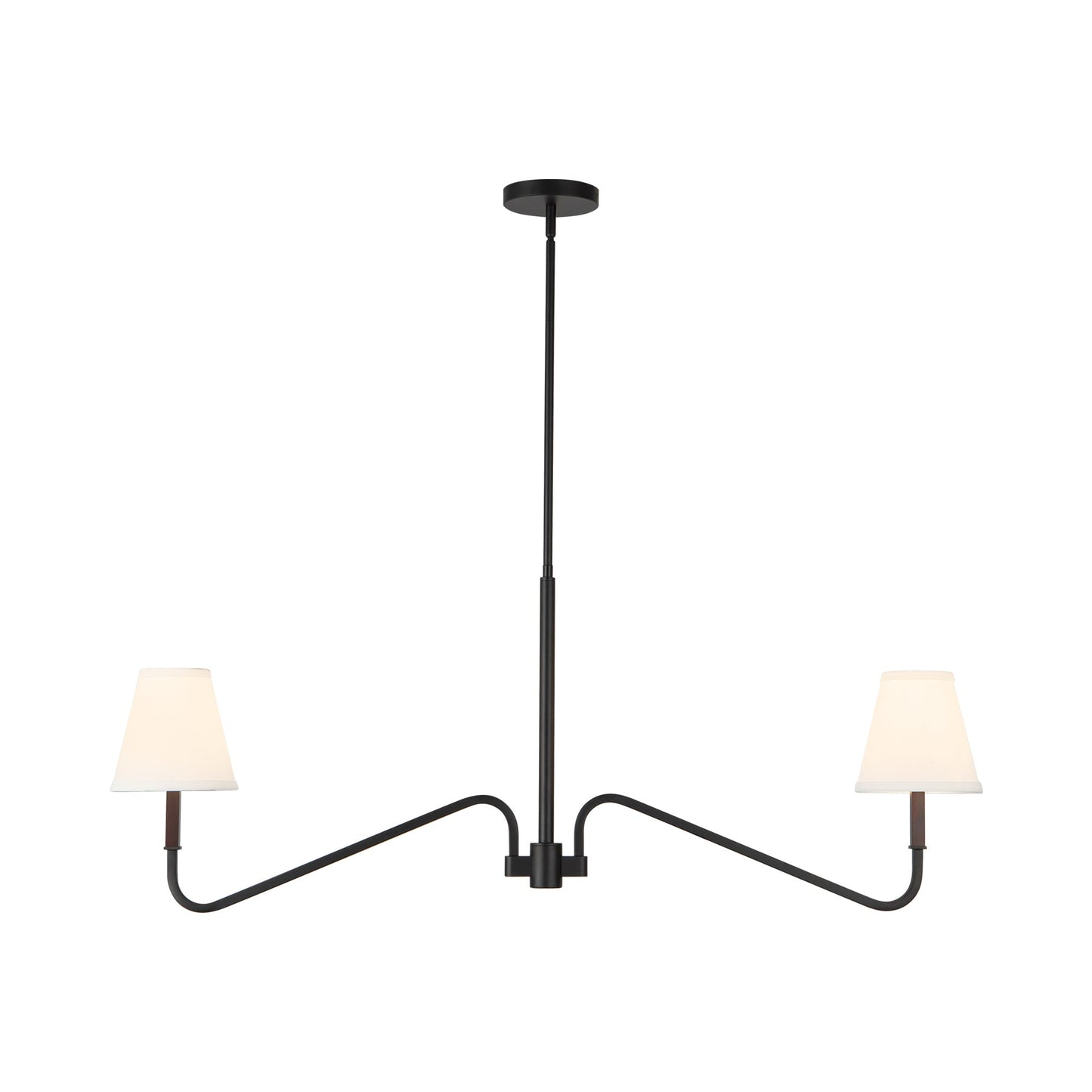Sloan Linear Pendant Light in Matte Black.