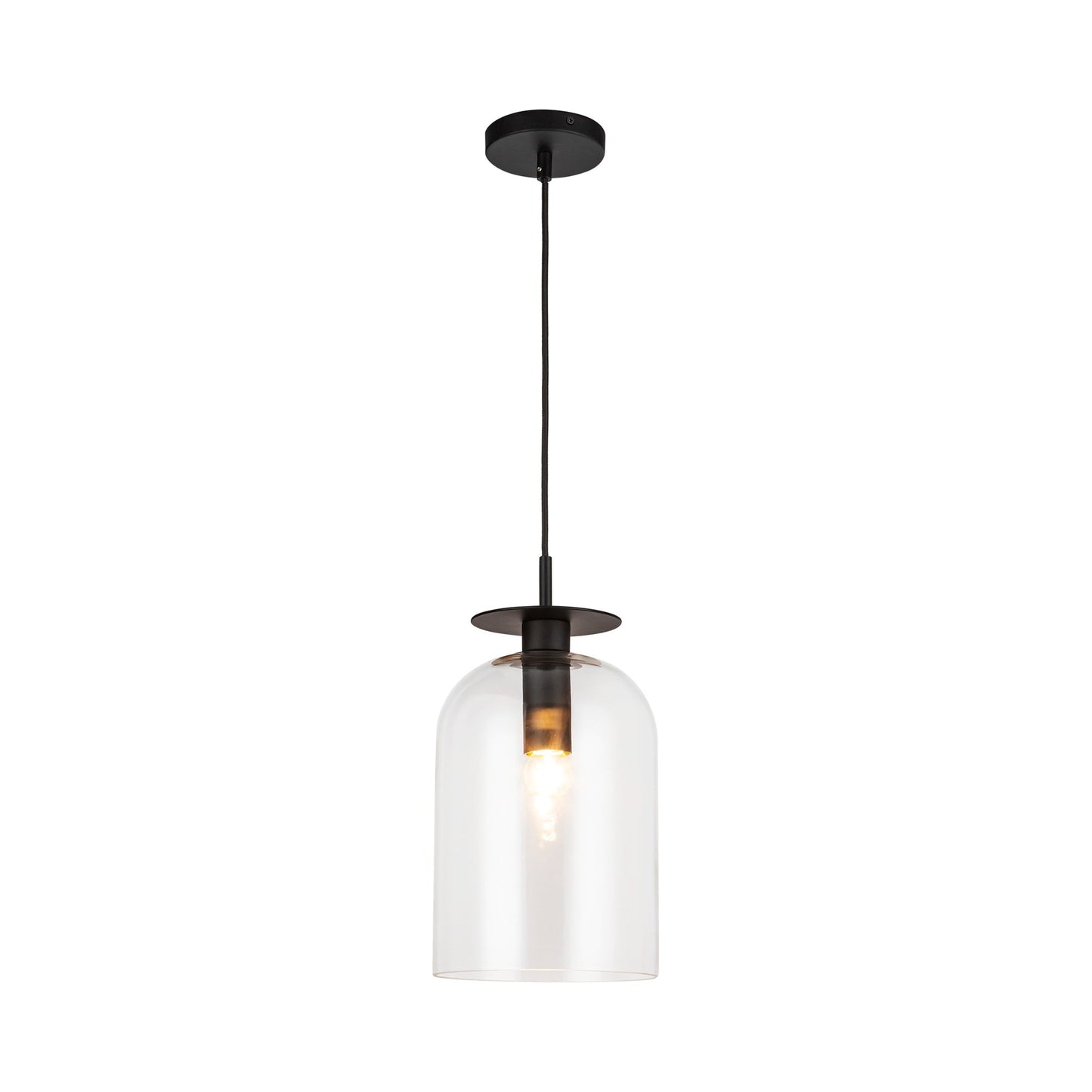 Sylvia Pendant Light in Matte Black.