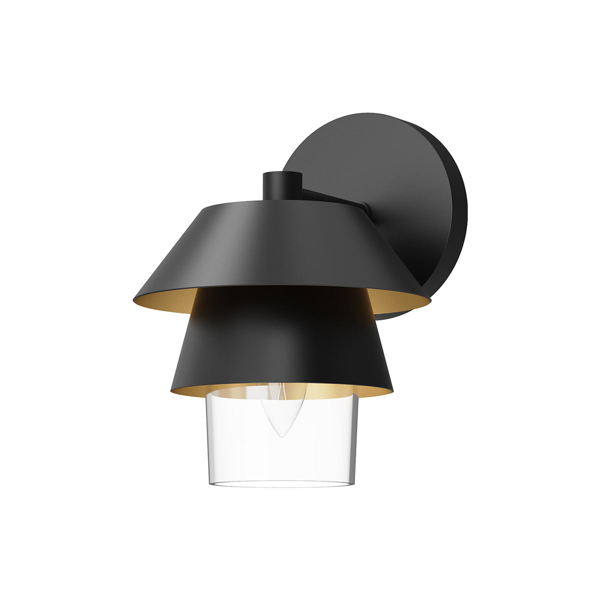 Tetsu Vanity Wall Light in Matte Black.
