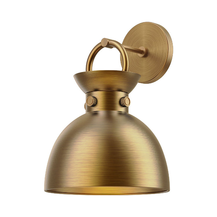 Waldo Vanity Wall Light in Aged Gold/Aged Gold.