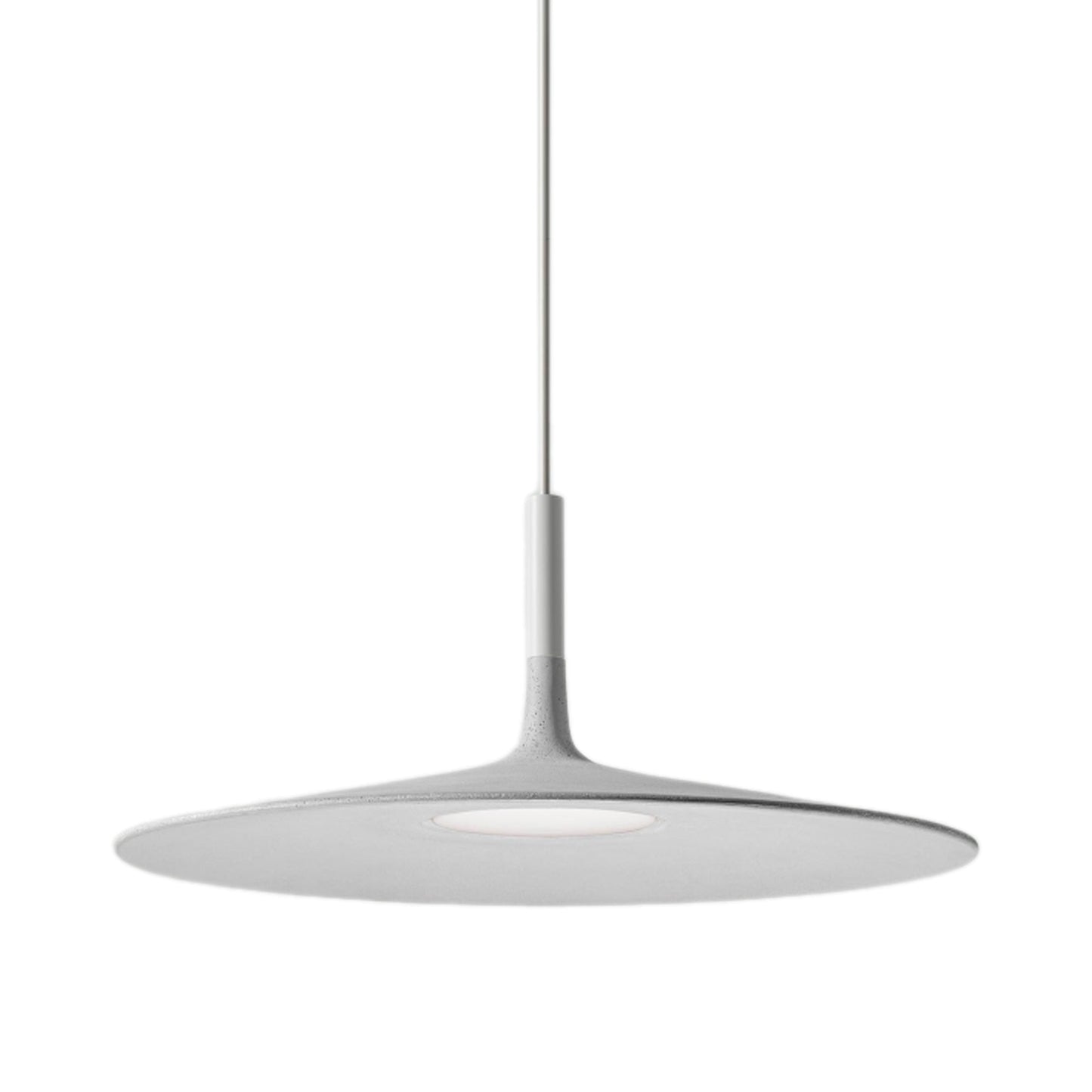 Aplomb Wide Pendant Light in White.